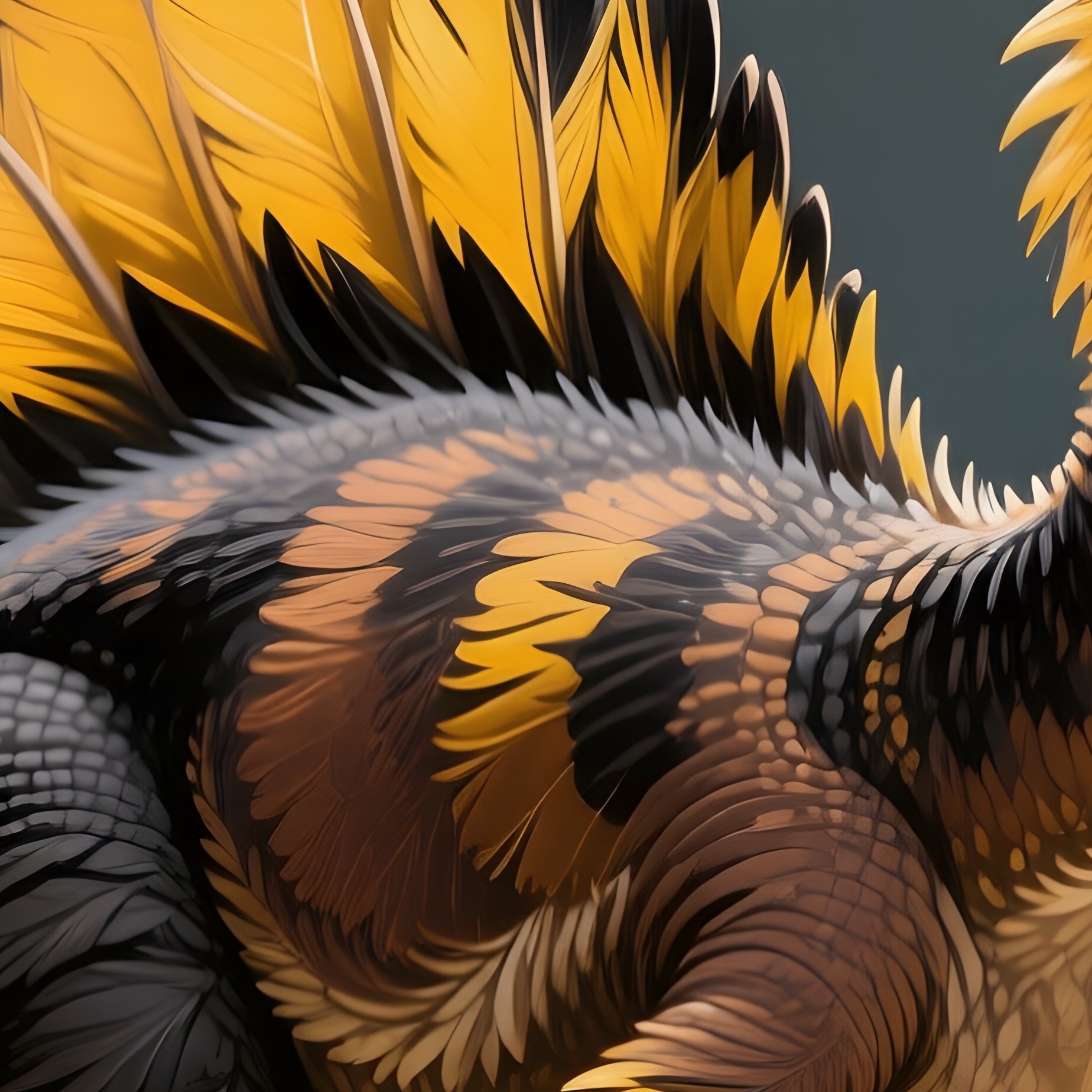 Beipiaosaurus Dinosaur Artwork - Full Resolution Quality Preview