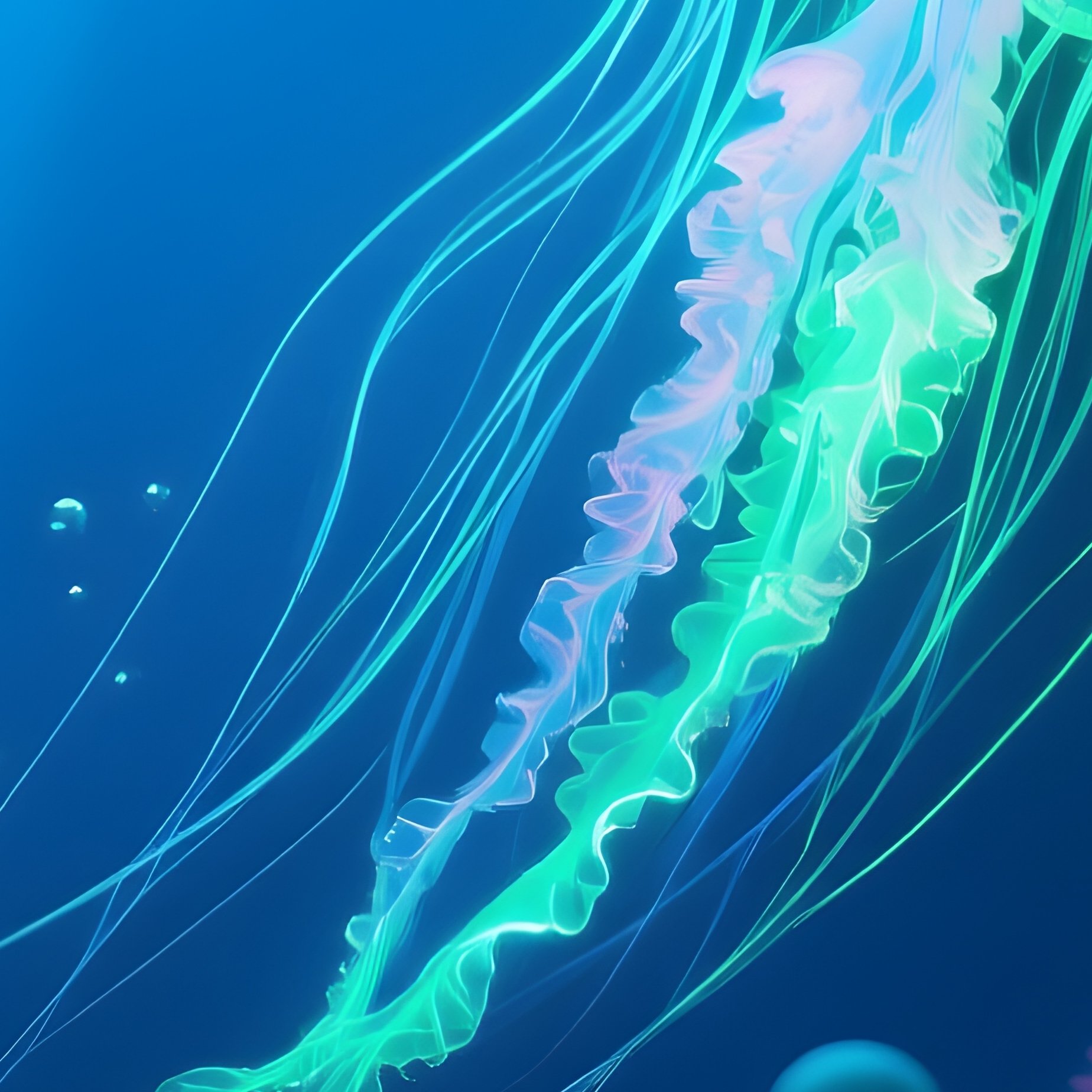 Bioluminescent Plankton Underwater Science Fiction - Full Resolution Quality Preview