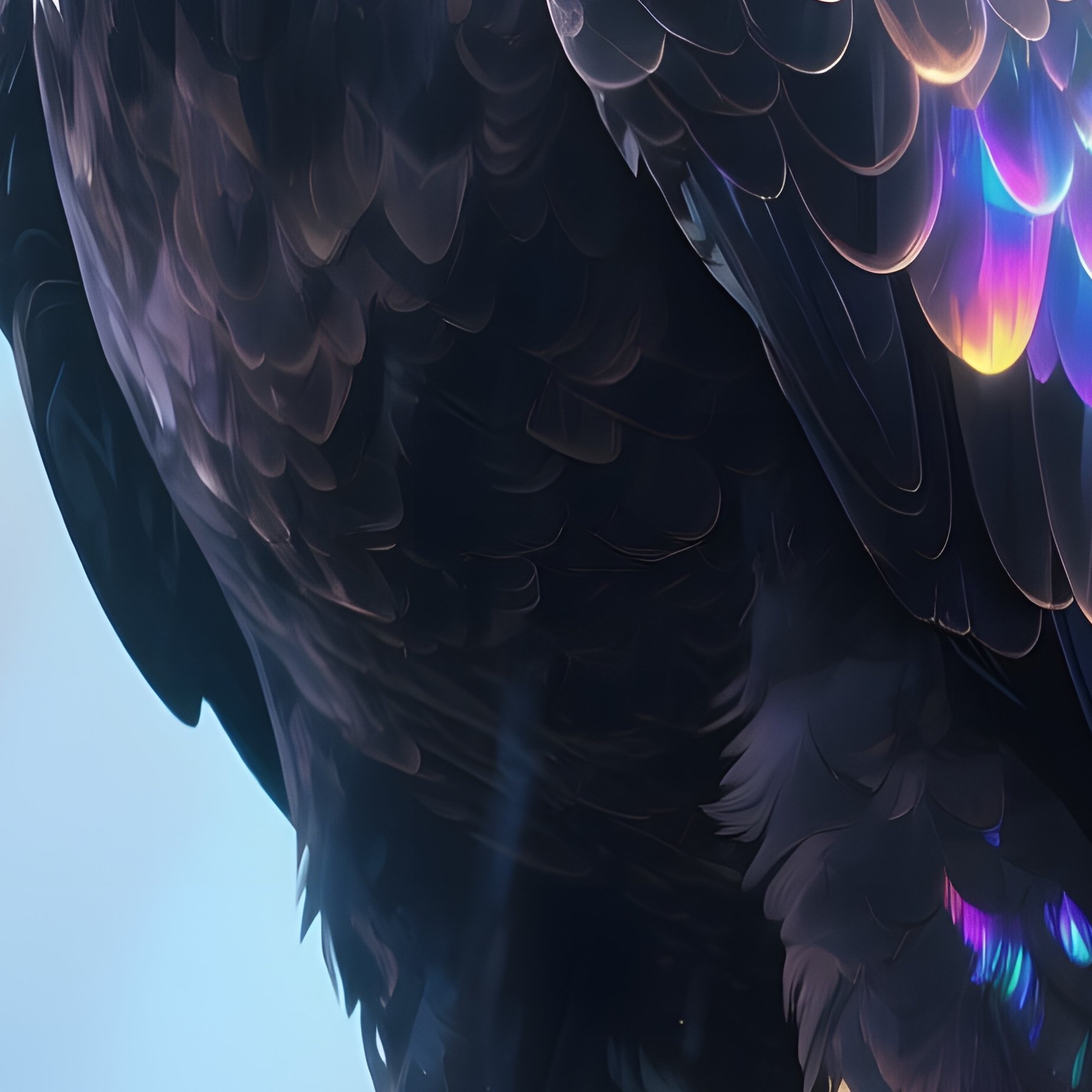 Bird Bald Eagle Perched Gracefully On A Branch After Rain - Full Resolution Quality Preview