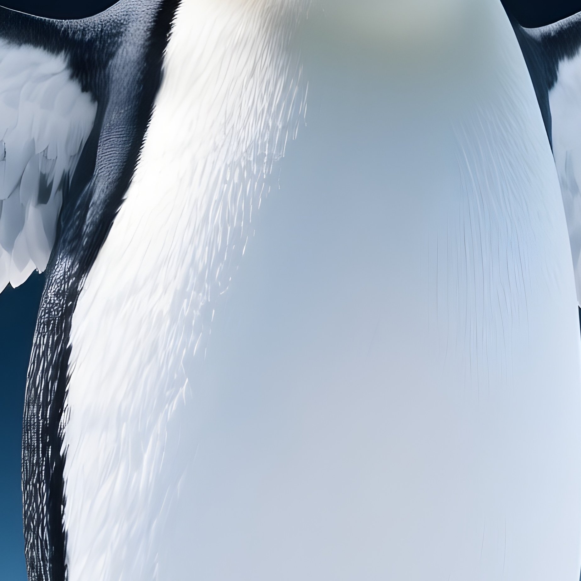 Bird Emperor Penguin Science Fiction Scene - Full Resolution Quality Preview