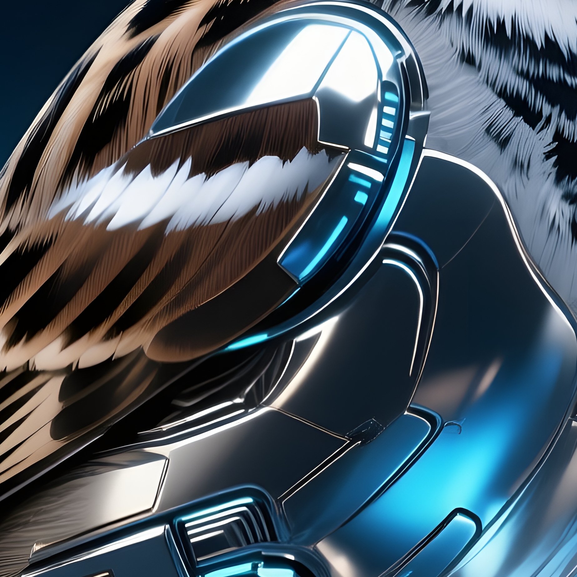 Bird House Sparrow Art Sci Fi - Full Resolution Quality Preview