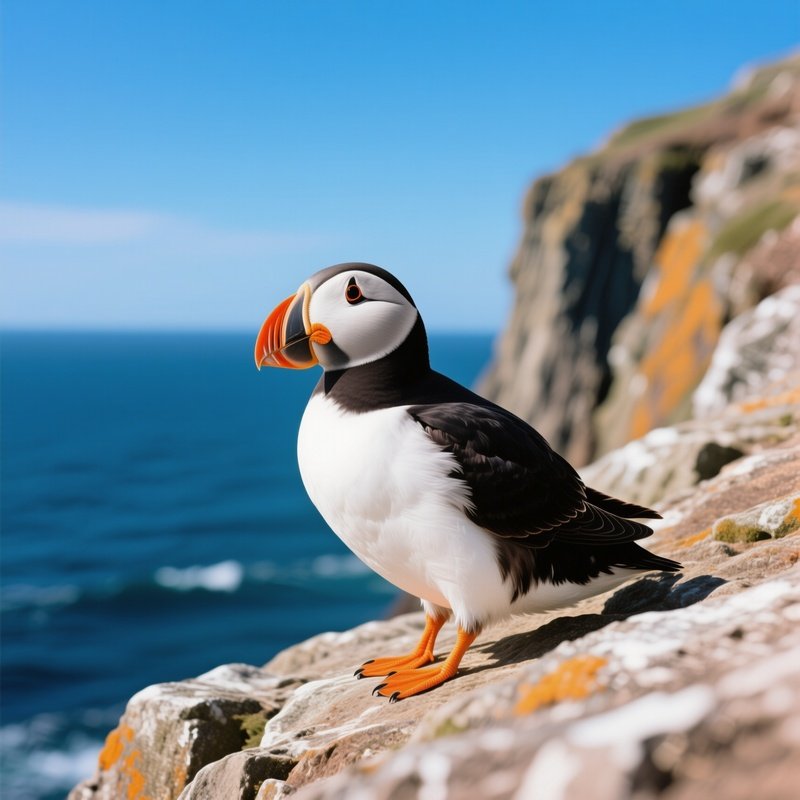 Bird Puffin Atlantic Nature Science