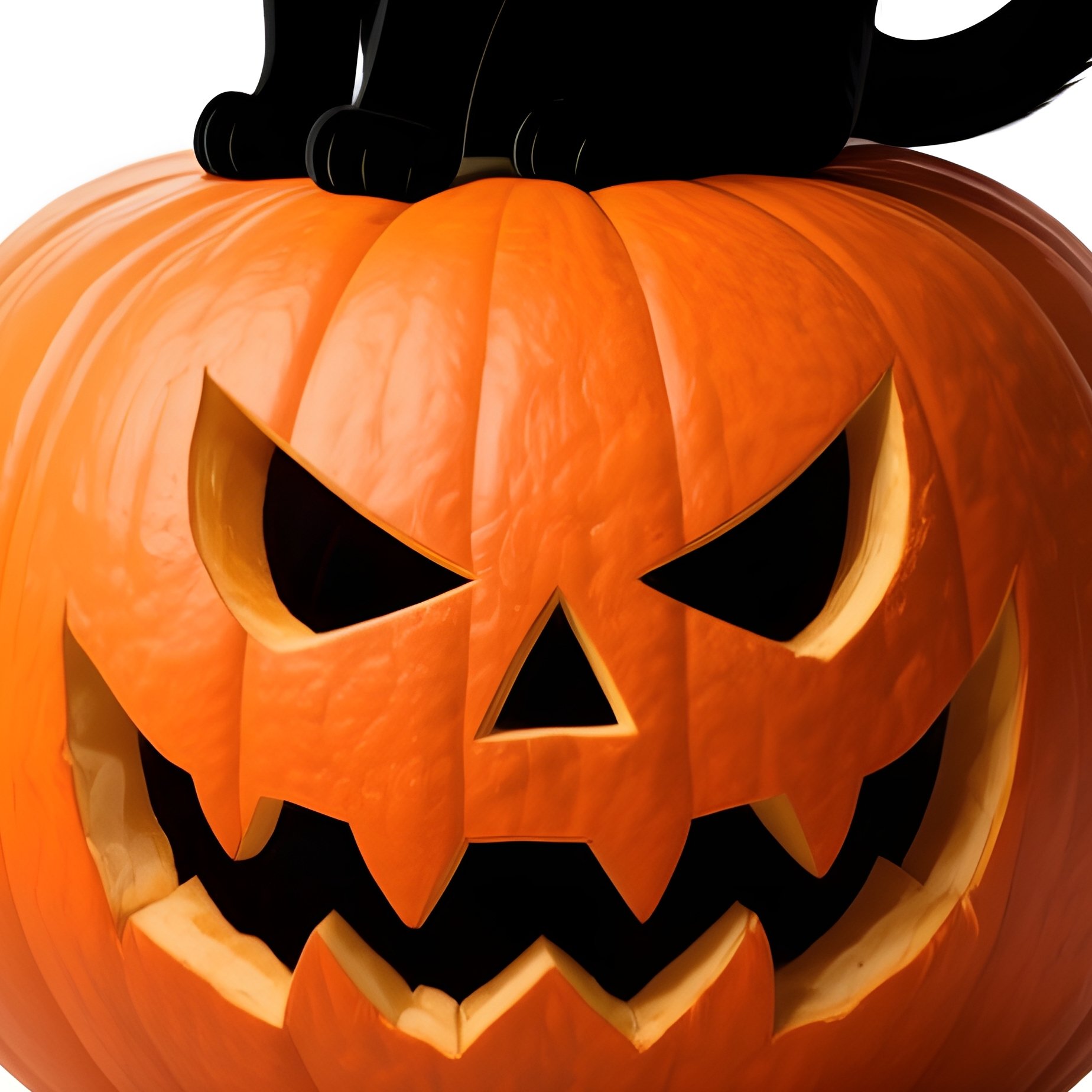 Black Cats In Various Poses And A Pumpkin Cats Pumpkin - Full Resolution Quality Preview