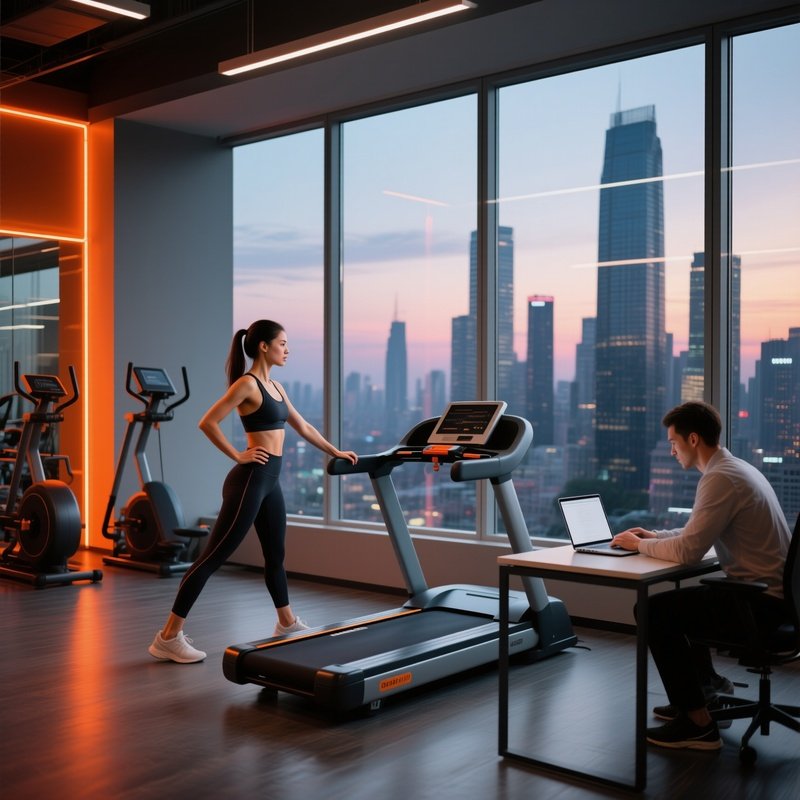 Bleisure Lifestyle Gym With Office Landscape