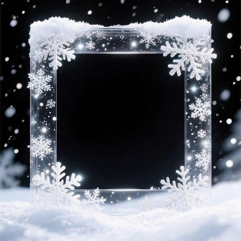 Blizzard Effect Frame Blizzard Snowflakes