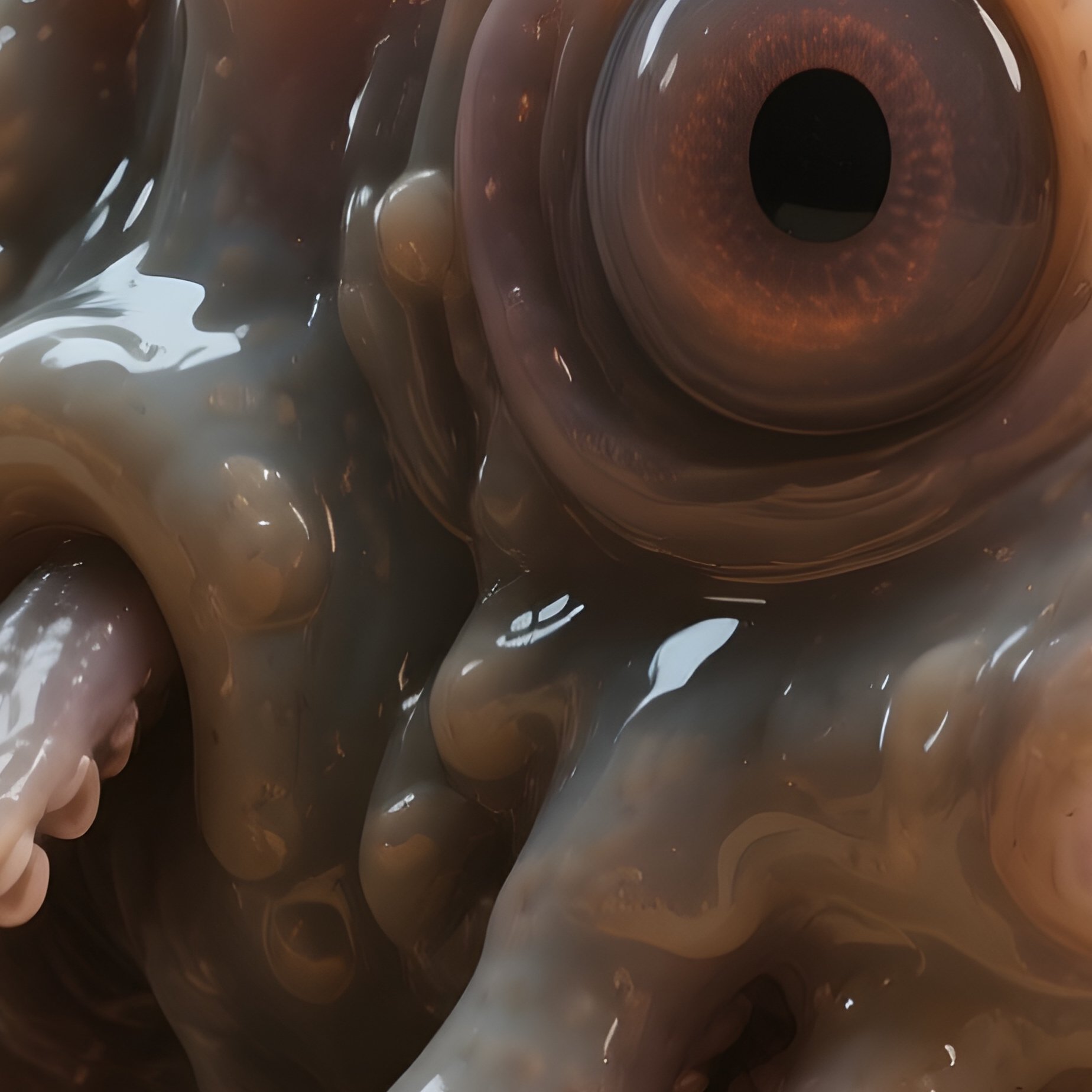 Blobfish – Gelatinous, Pressure Softened Body Sagging Like Melting Clay. - Full Resolution Quality Preview