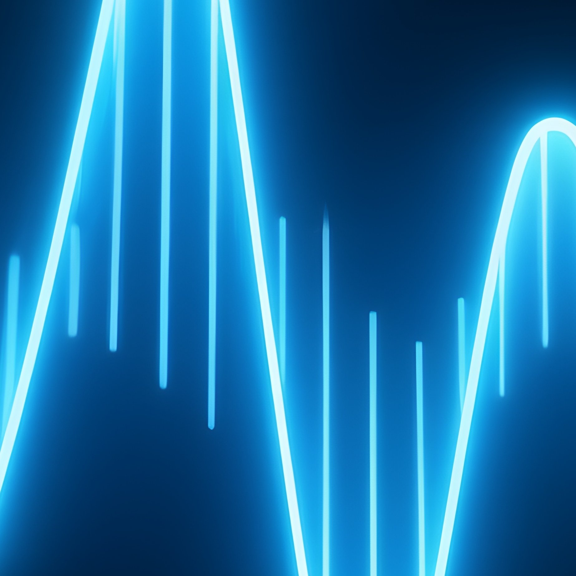 Blue Gems As Music Visual Art - Full Resolution Quality Preview