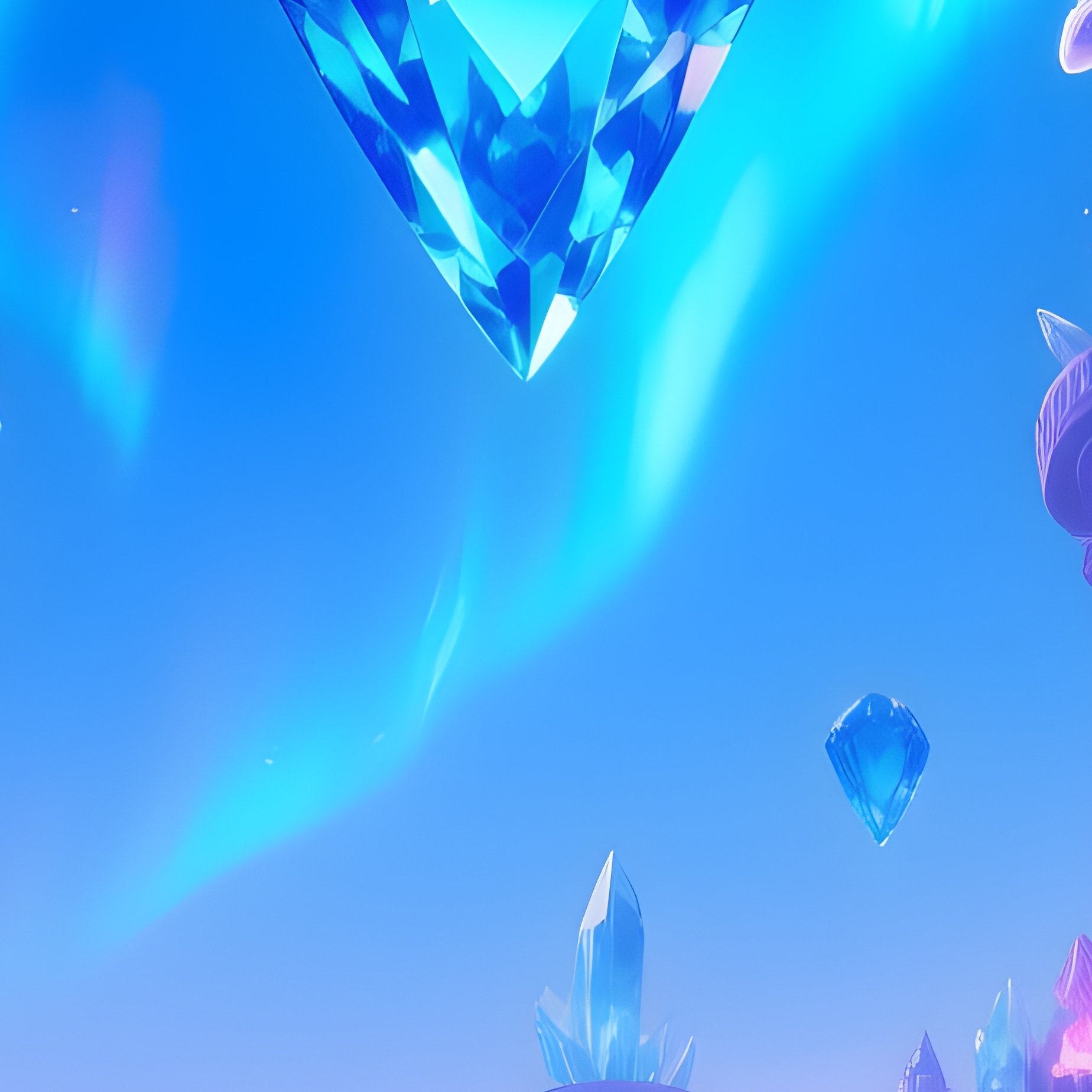 Blue Gems In Fantasy World - Full Resolution Quality Preview