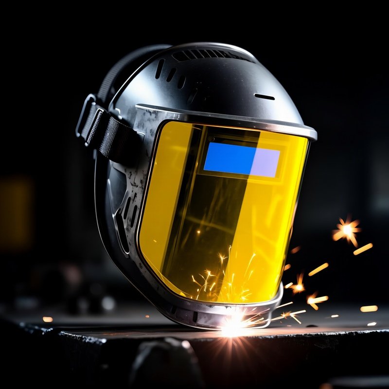 Blue Light Face Shield Welder Mask Yellow Lenses