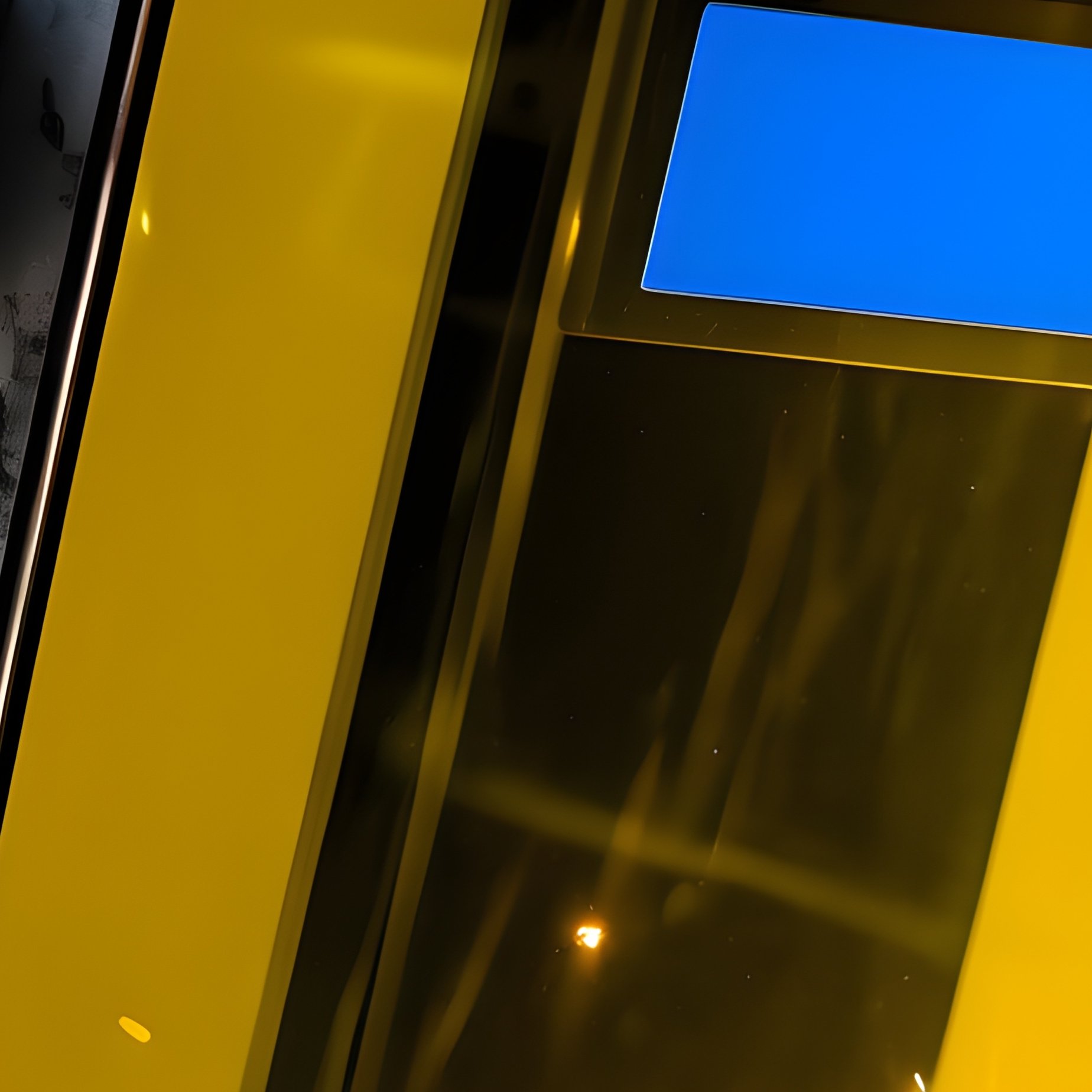 Blue Light Face Shield Welder Mask Yellow Lenses - Full Resolution Quality Preview