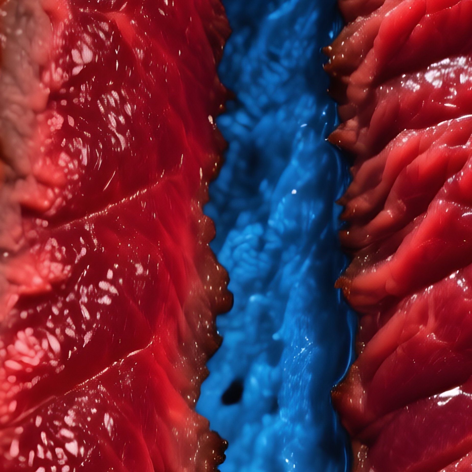 Blue Rare Steak Cut Open - Full Resolution Quality Preview