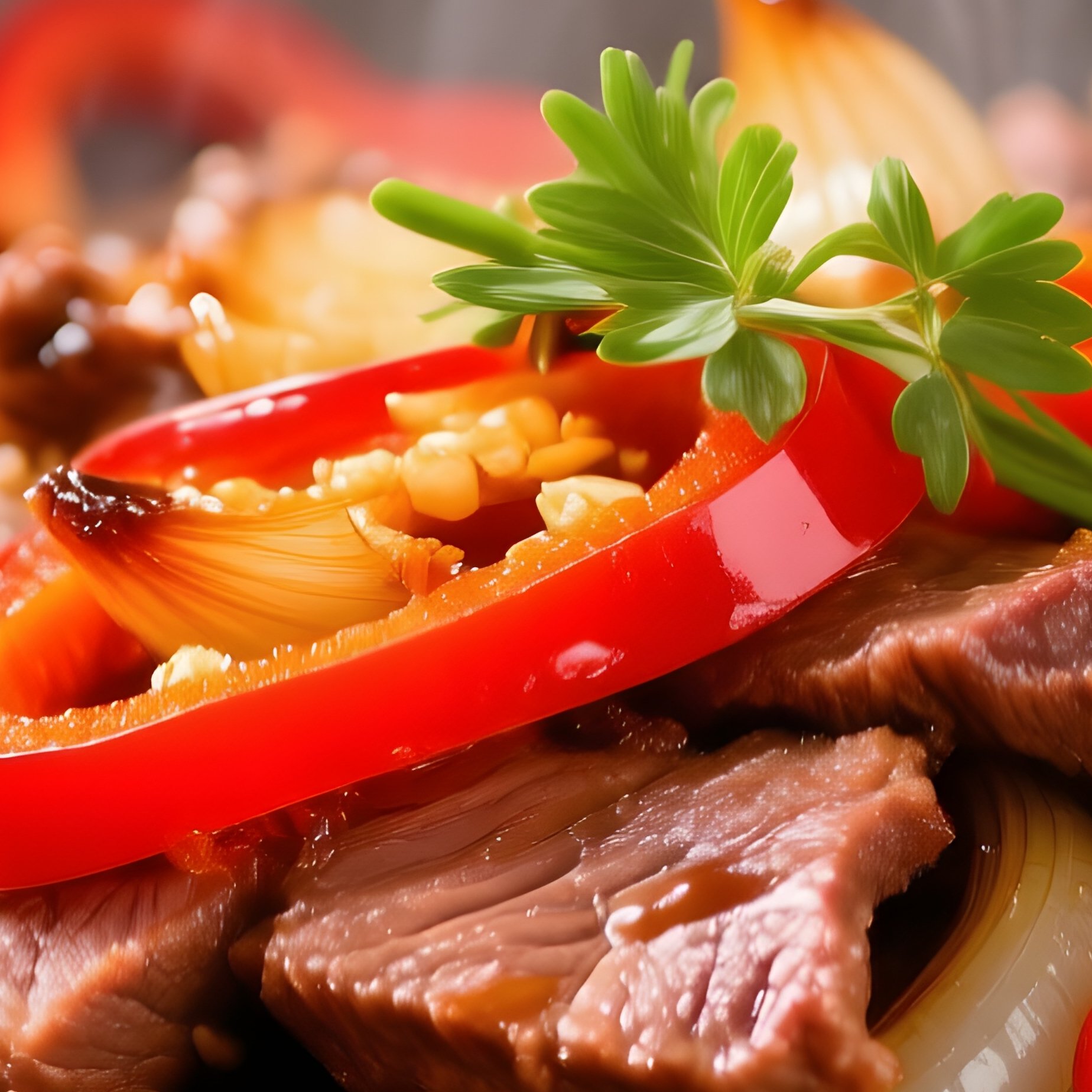 Bo Luc Lac Shaking Beef Stir Fried With Onions Bell Peppers And Soy Based Sauce - Full Resolution Quality Preview