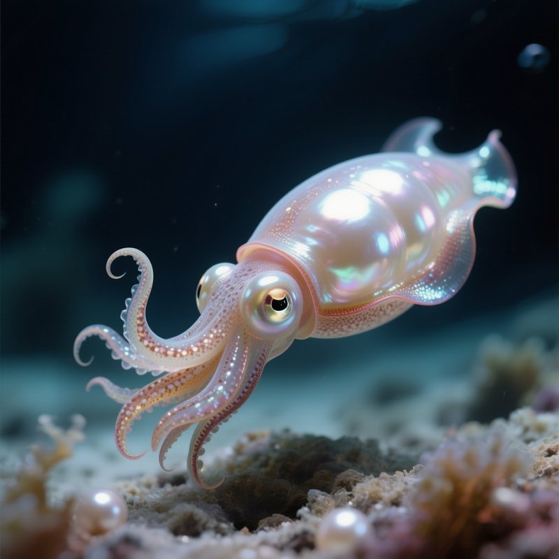 Bobtail Squid (Deep) – Tiny Glowing Pearl Like Body.