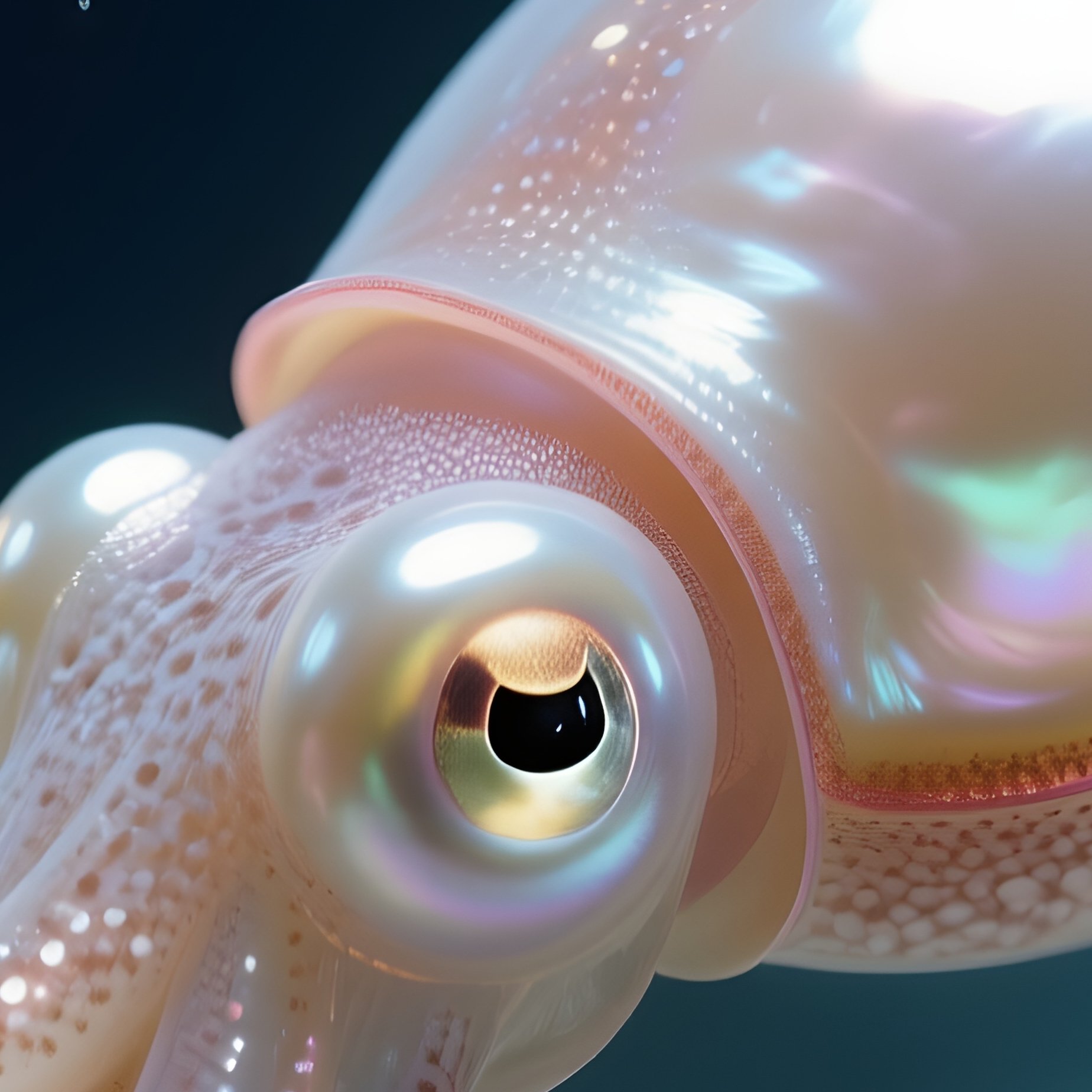 Bobtail Squid (Deep) – Tiny Glowing Pearl Like Body. - Full Resolution Quality Preview