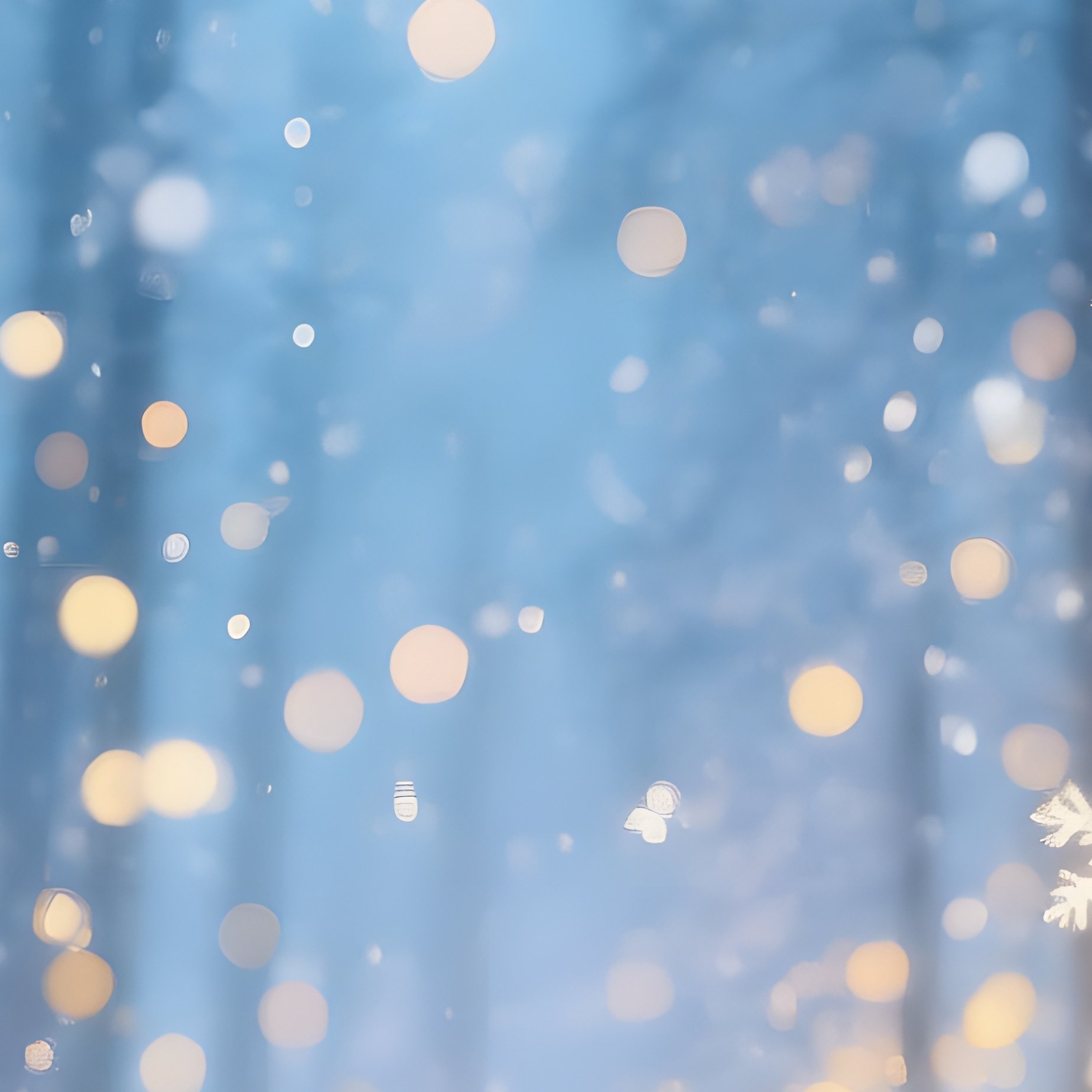 Bokeh Effect In A Snowy Forest Winter Forest - Full Resolution Quality Preview