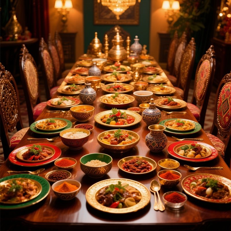 Bountiful Cultural Meal Table