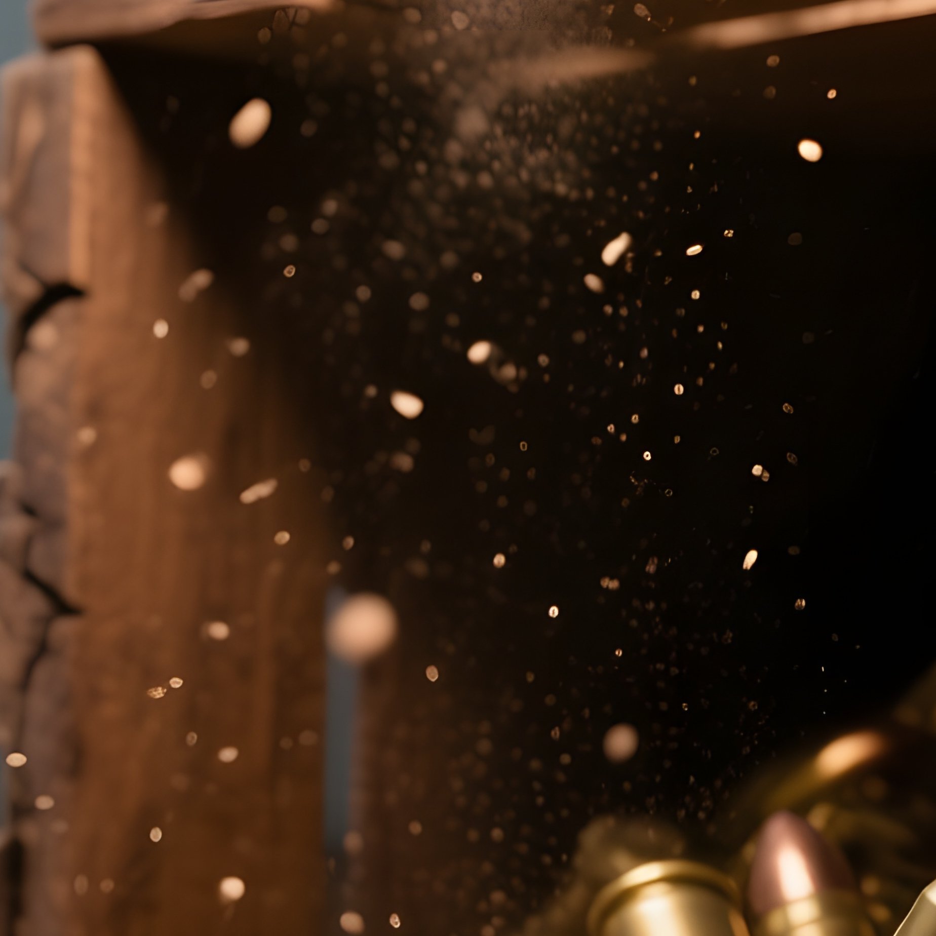 Brass 45 Ace Cartridges Spilling From Wooden Crate - Full Resolution Quality Preview