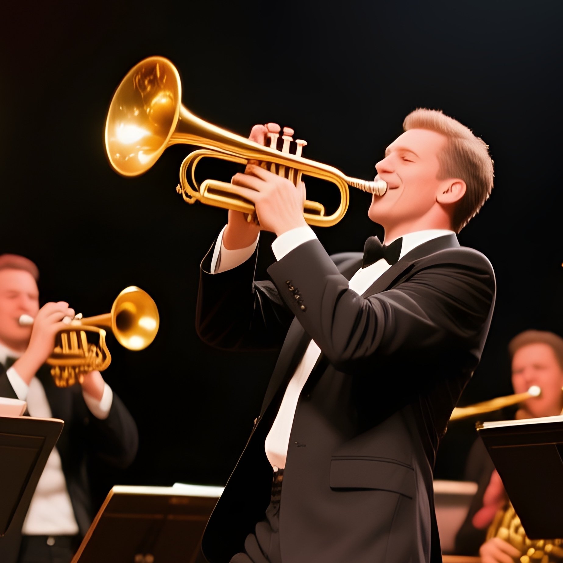 Brass Band Circus Music Red Curtains - Full Resolution Quality Preview