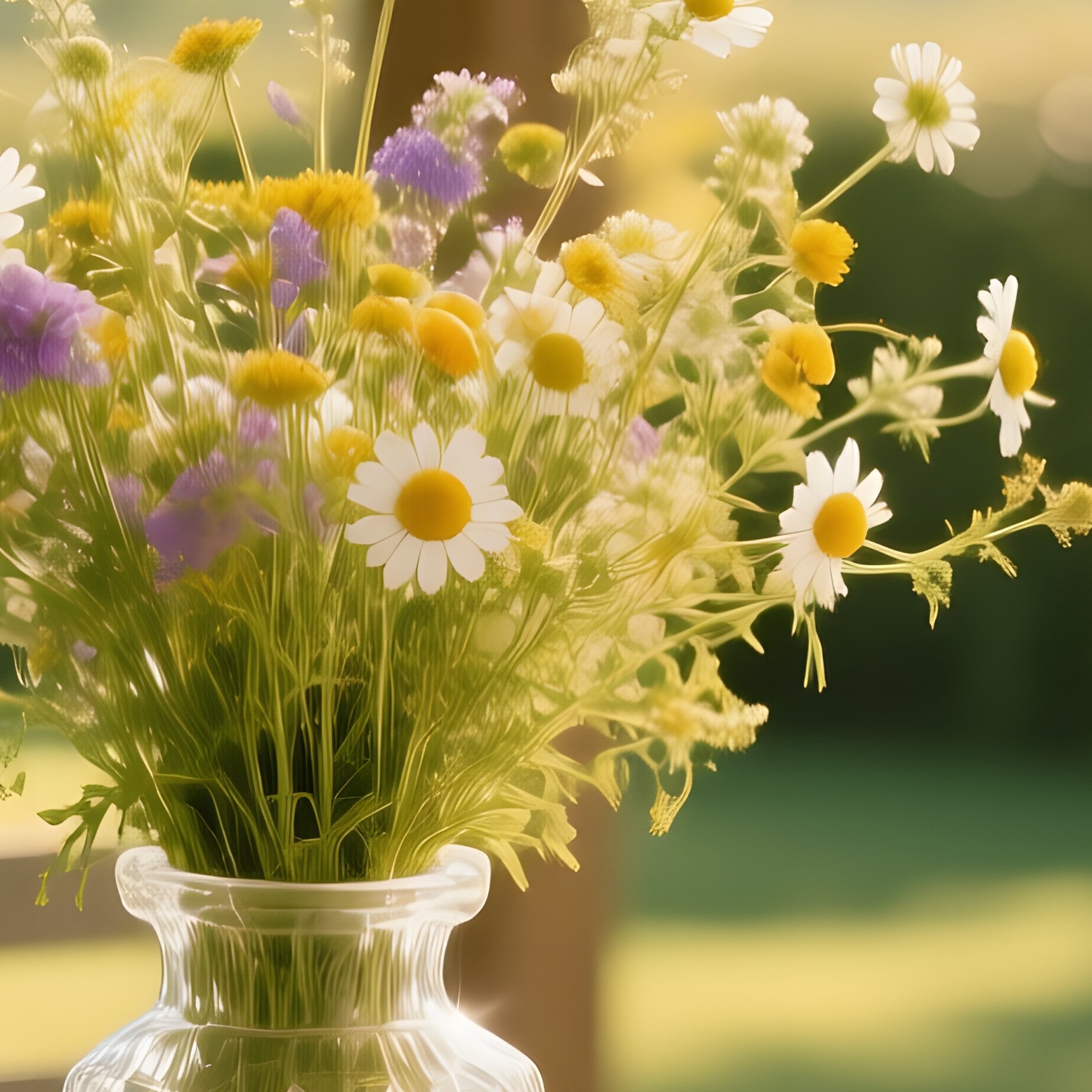 Bright Garden Table Under Pergola At Noon - Full Resolution Quality Preview