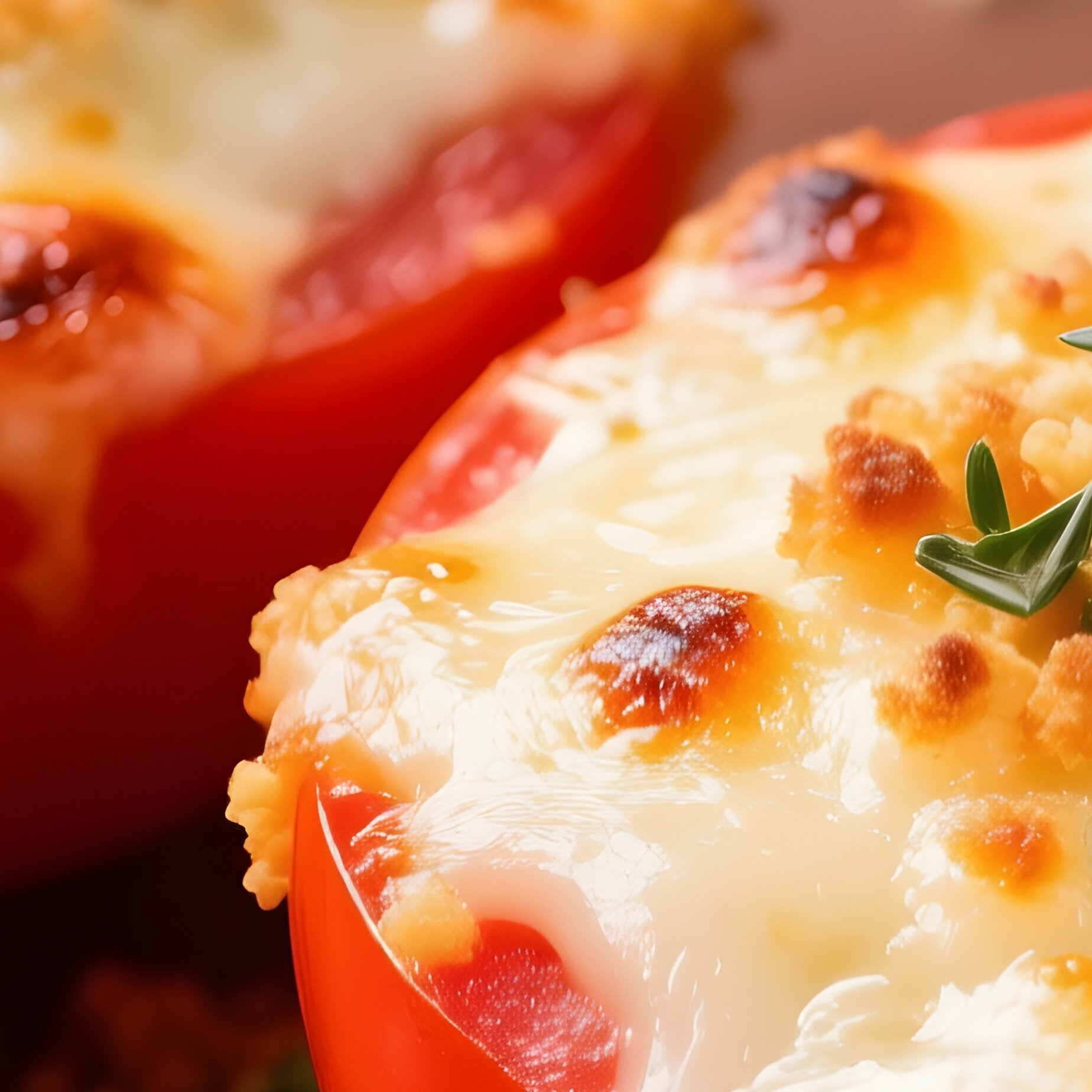 Broiled Tomatoes Herb Breadcrumbs Parmesan - Full Resolution Quality Preview
