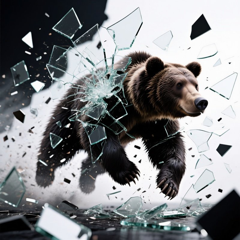 Broken Glass Bear Market Decline