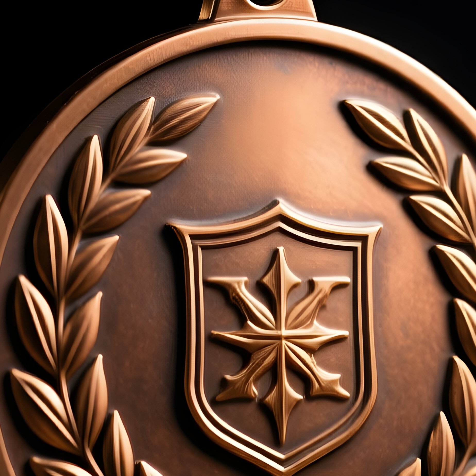 Bronze Brass Award Medal Symbol - Full Resolution Quality Preview