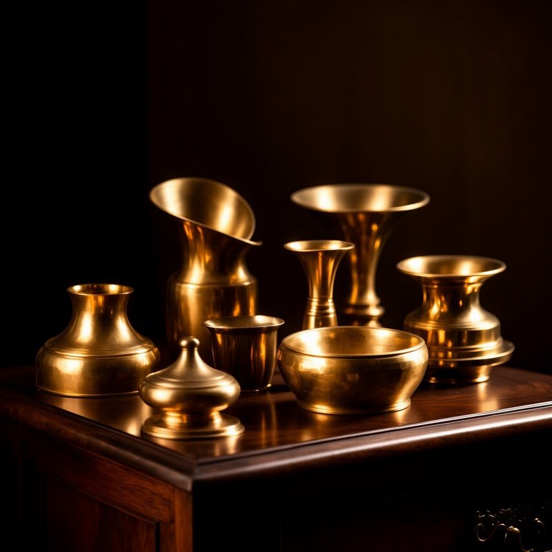 Bronze Brass Metallic Reflections