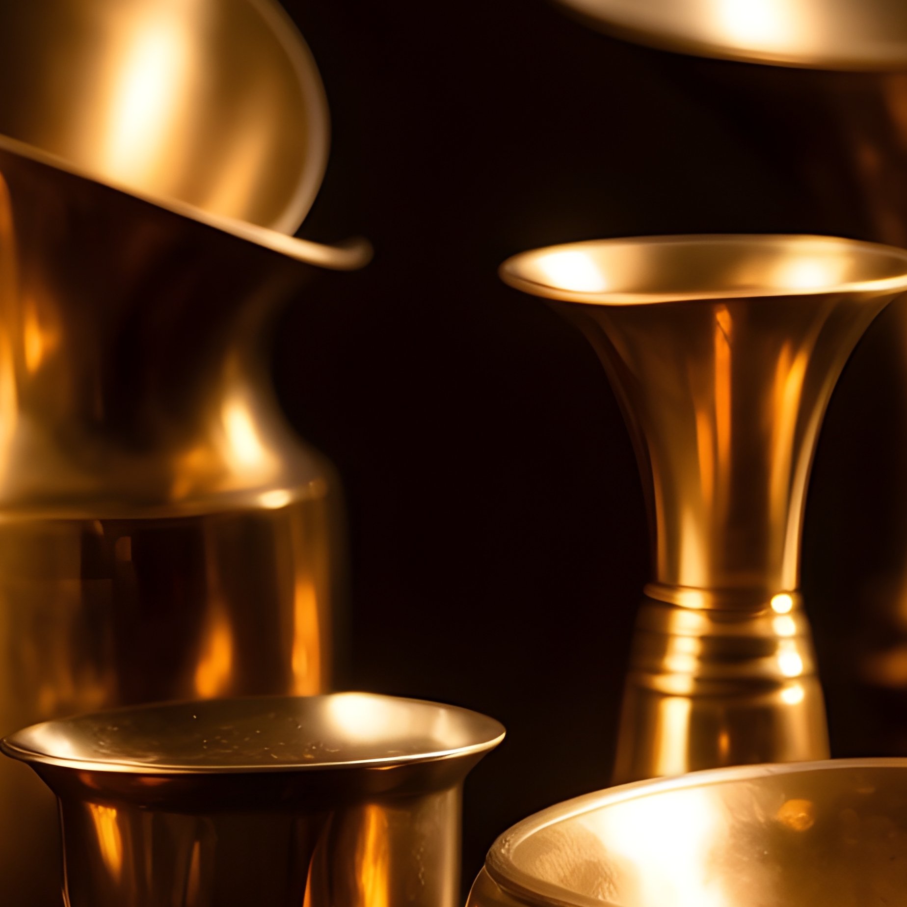 Bronze Brass Metallic Reflections - Full Resolution Quality Preview