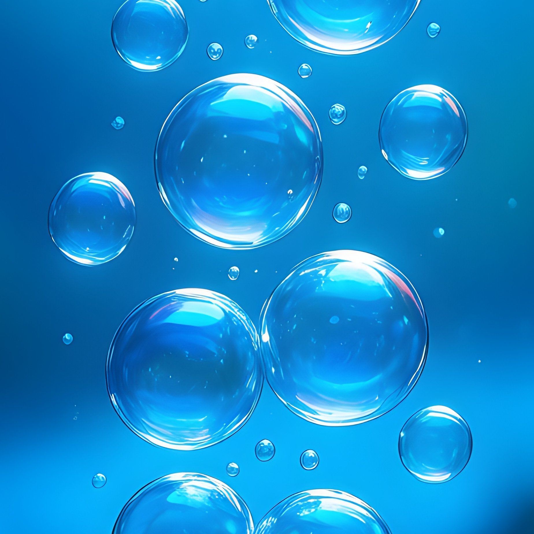 Bubble Stream Behind Colorful Background Poster - Full Resolution Quality Preview