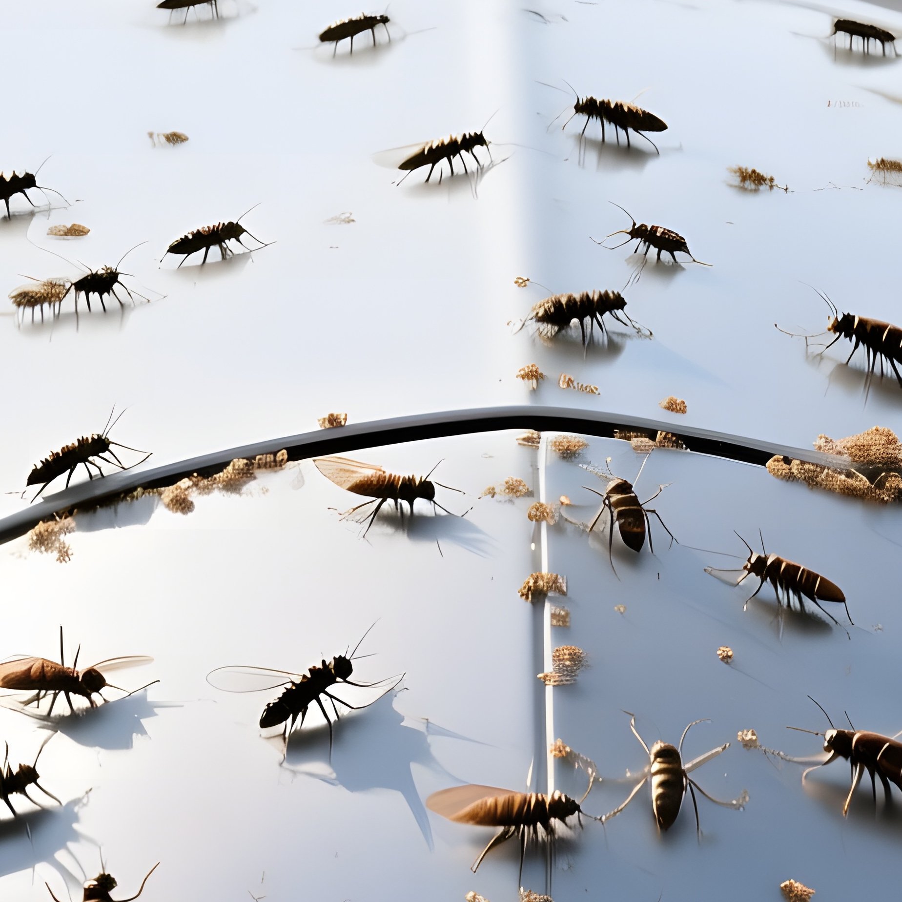 Bullet Train Nose Covered In Bugs - Full Resolution Quality Preview