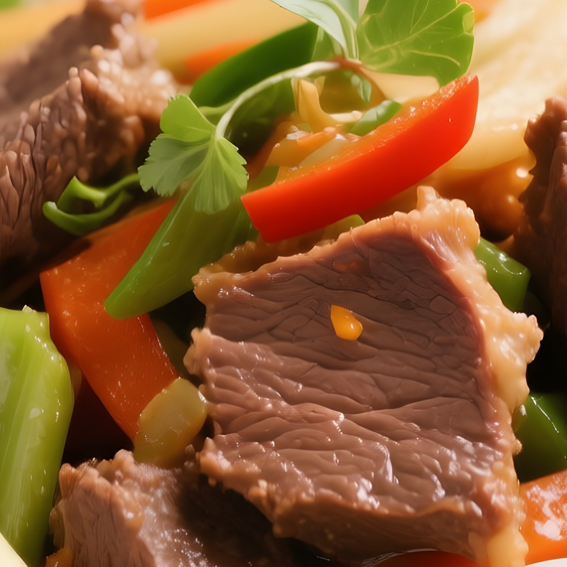 Bún Bò Xào Vermicelli Stir Fried With Beef, Lemongrass, And Vegetables - Full Resolution Quality Preview