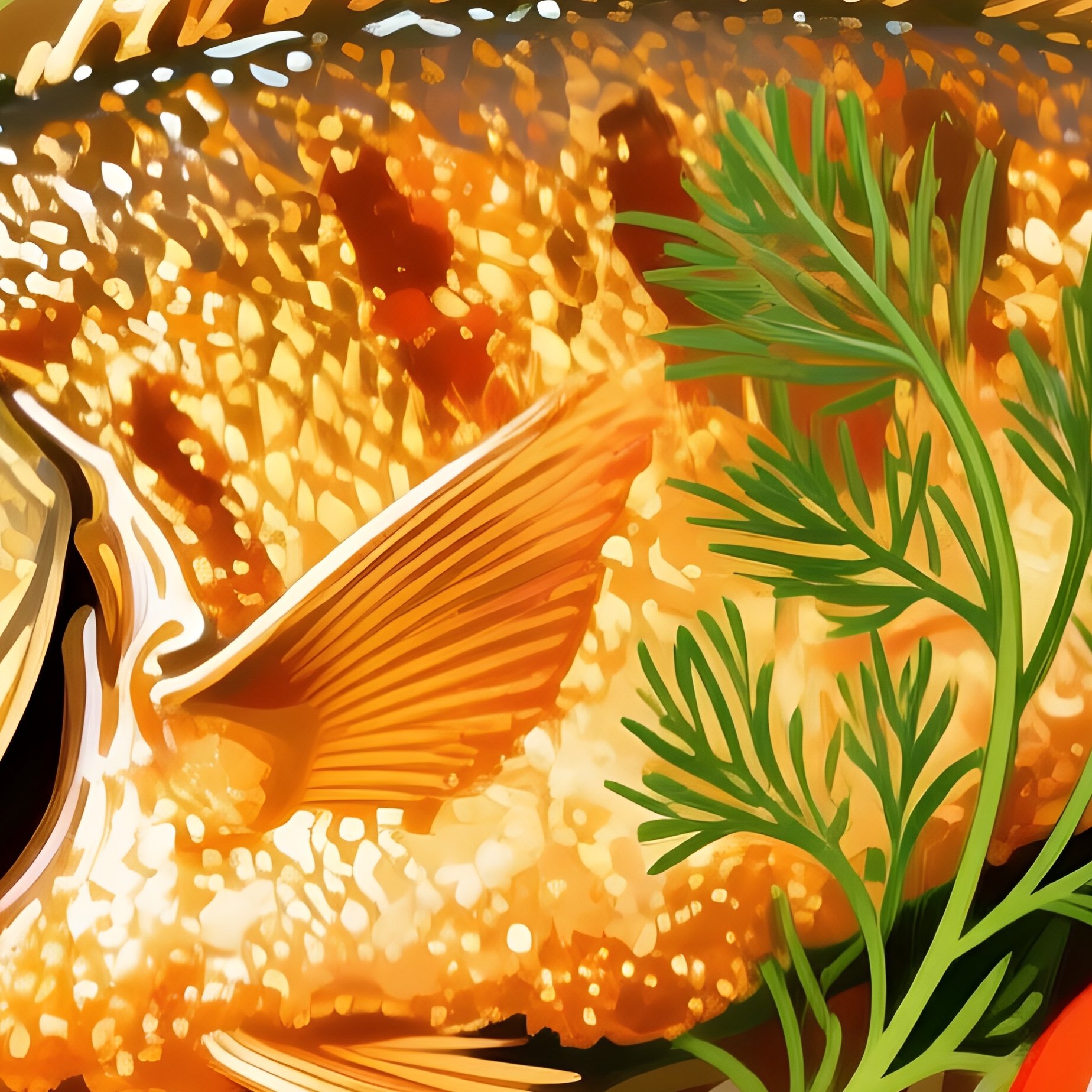 Bun Ca As A Cultural Symbol With Tomatoes Dill And Fried Fish - Full Resolution Quality Preview