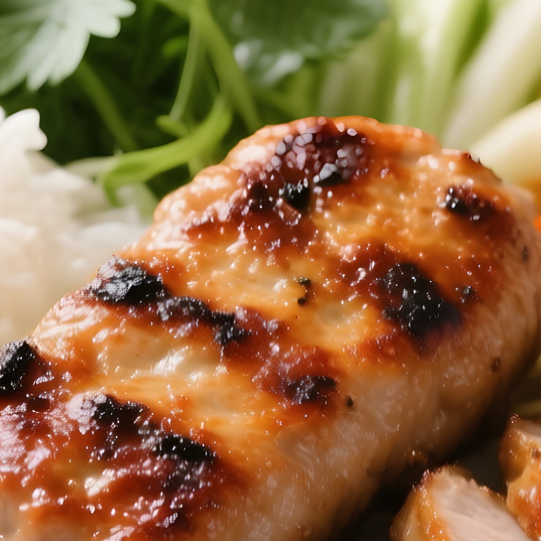 Bún Chả Featuring Grilled Pork Patties And Slices Served With Rice Vermicelli, Herbs, Pickled Vegetables, And Dipping Sauce - Full Resolution Quality Preview