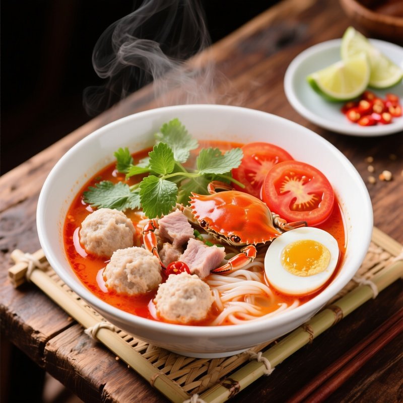 Bun Rieu Crab Tomato Noodle Soup