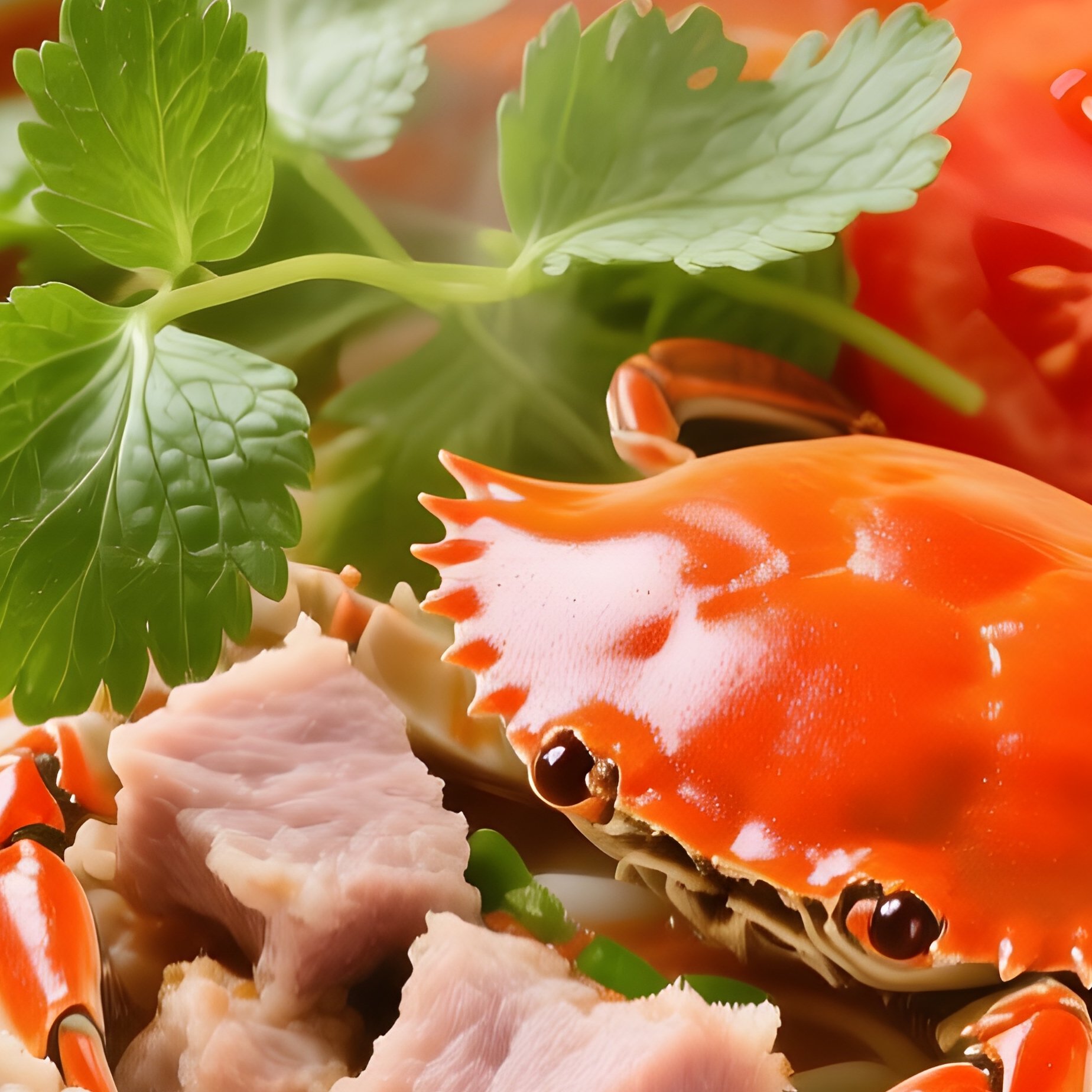 Bun Rieu Crab Tomato Noodle Soup - Full Resolution Quality Preview