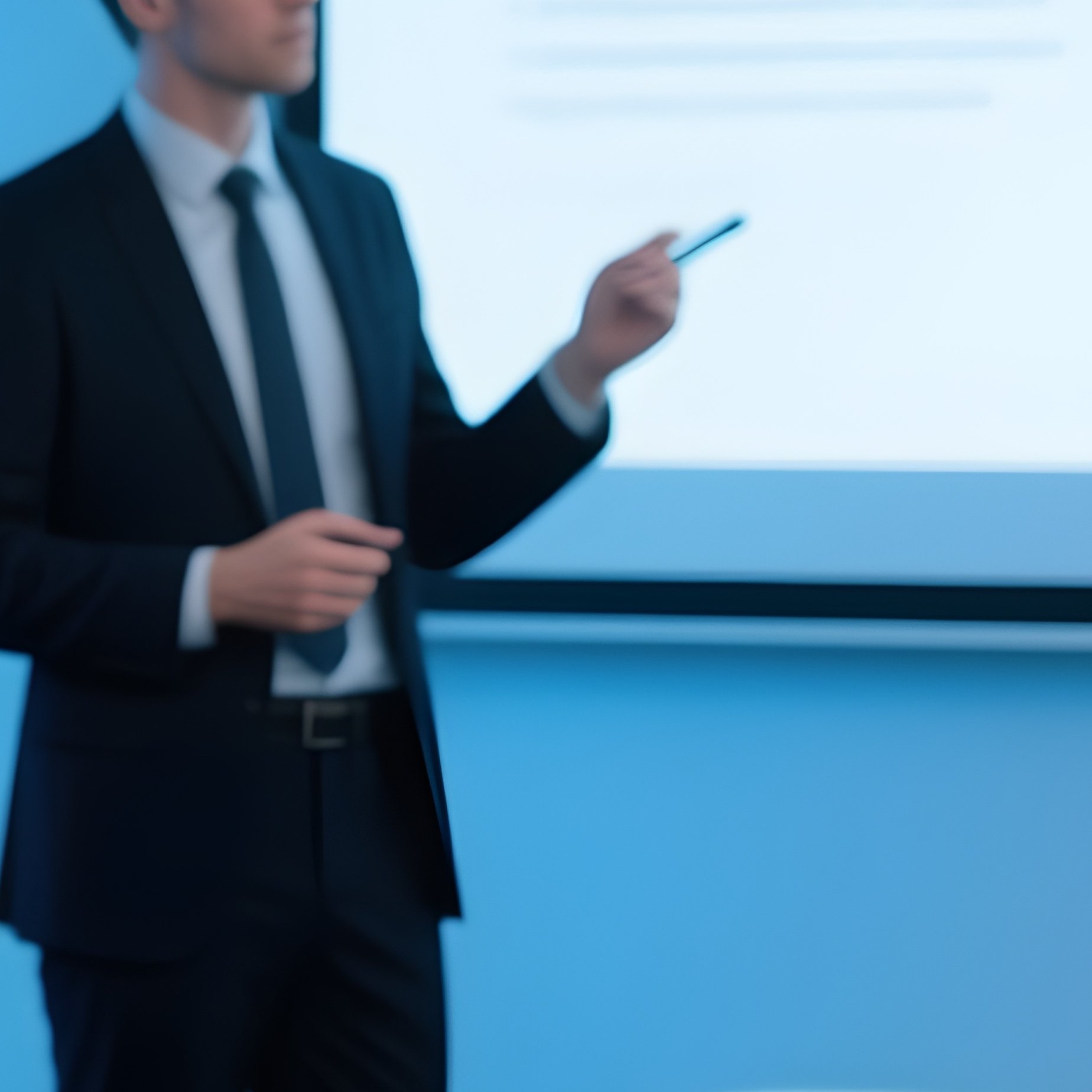 Business Meeting With Beamer - Full Resolution Quality Preview