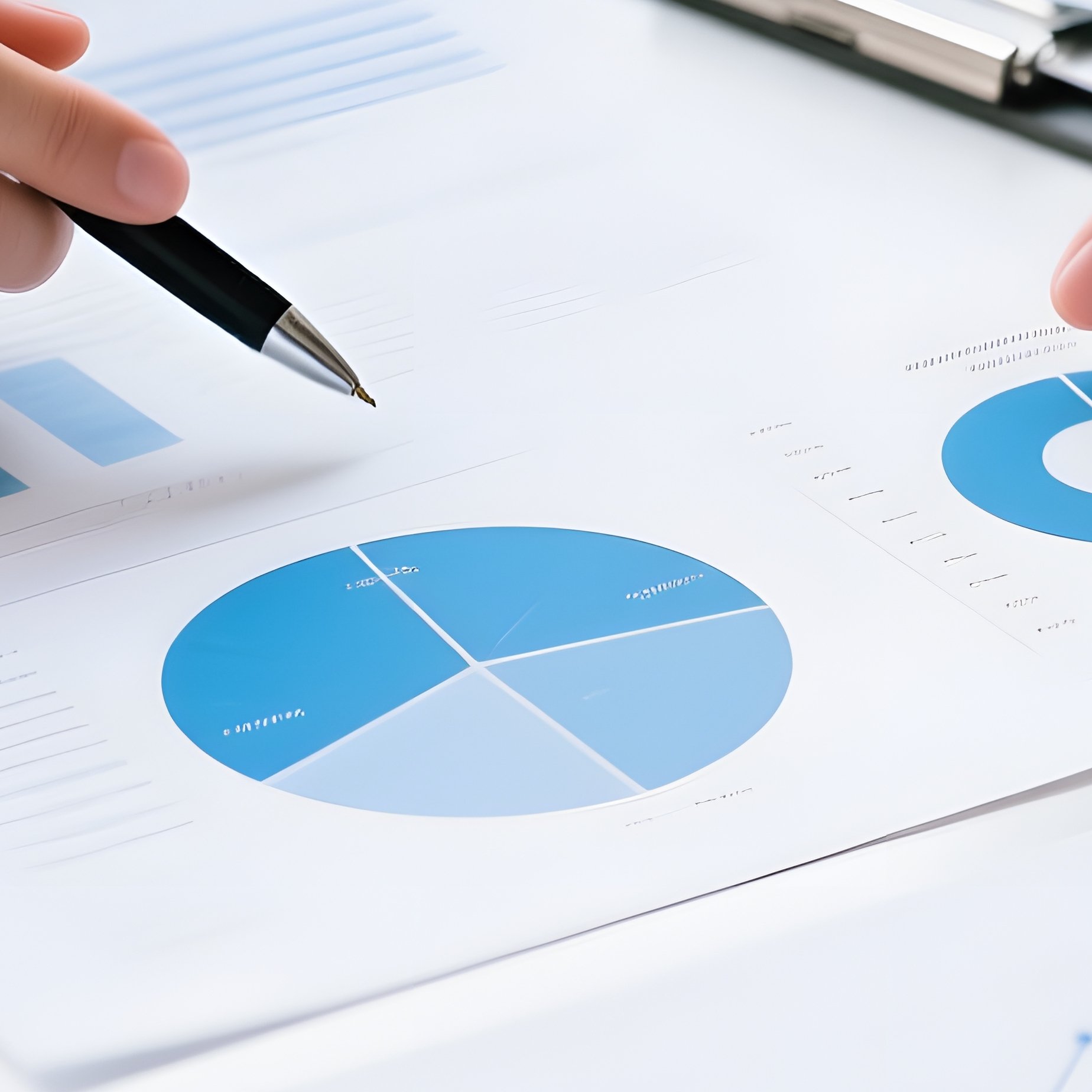Business People Discussing Data Charts Business Analysis - Full Resolution Quality Preview