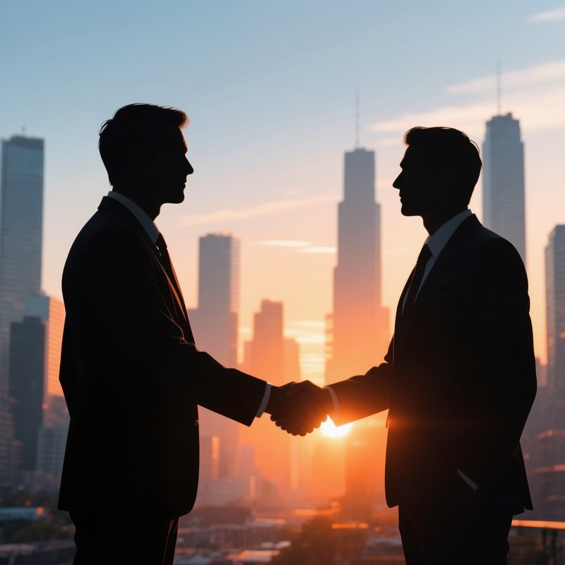 Business People In A Handshake Business Handshake