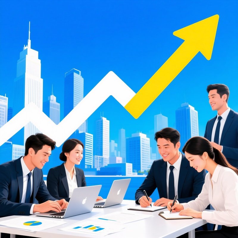 Business People Working Together Towards Success Business