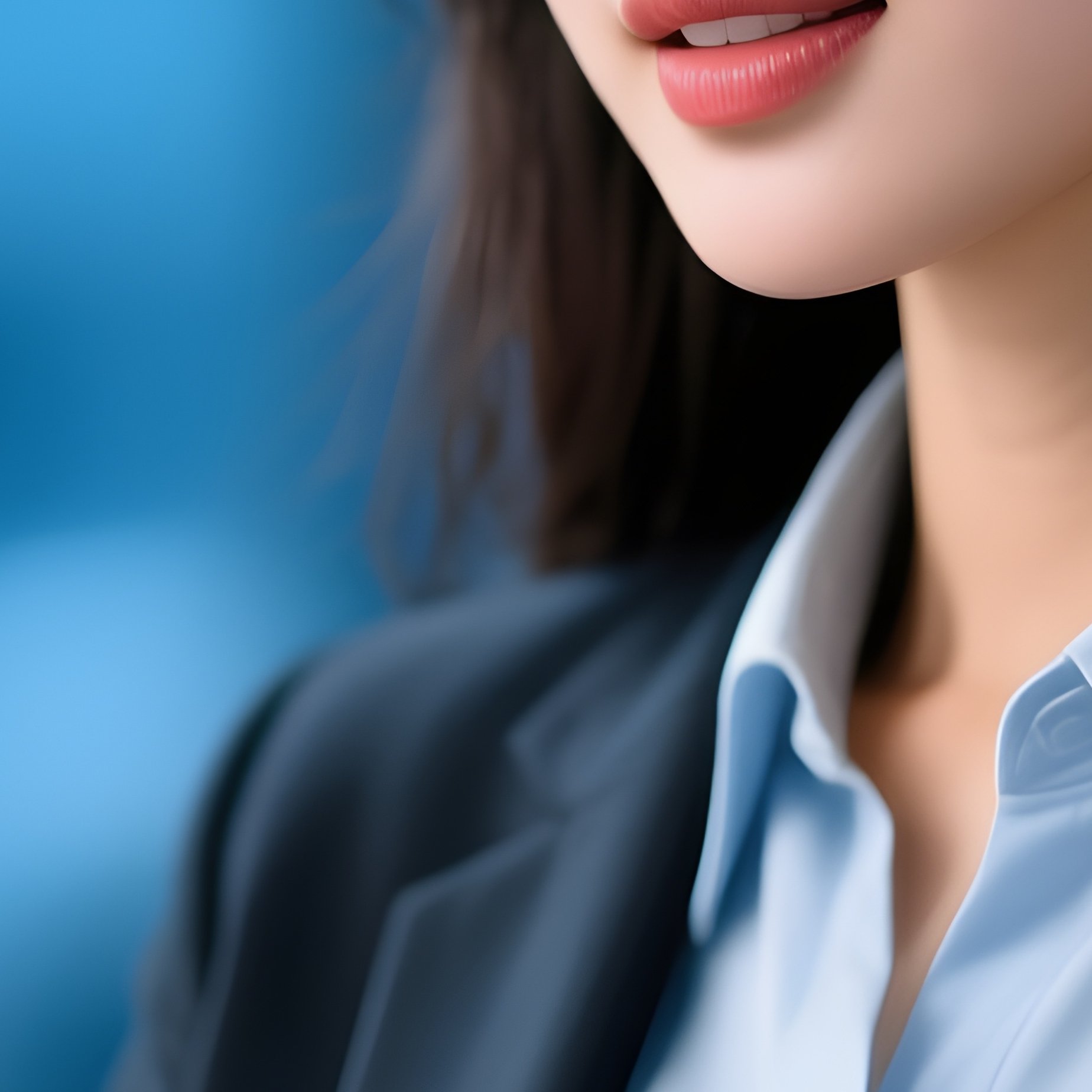 Businesswoman Talking On Smartphone Scene - Full Resolution Quality Preview