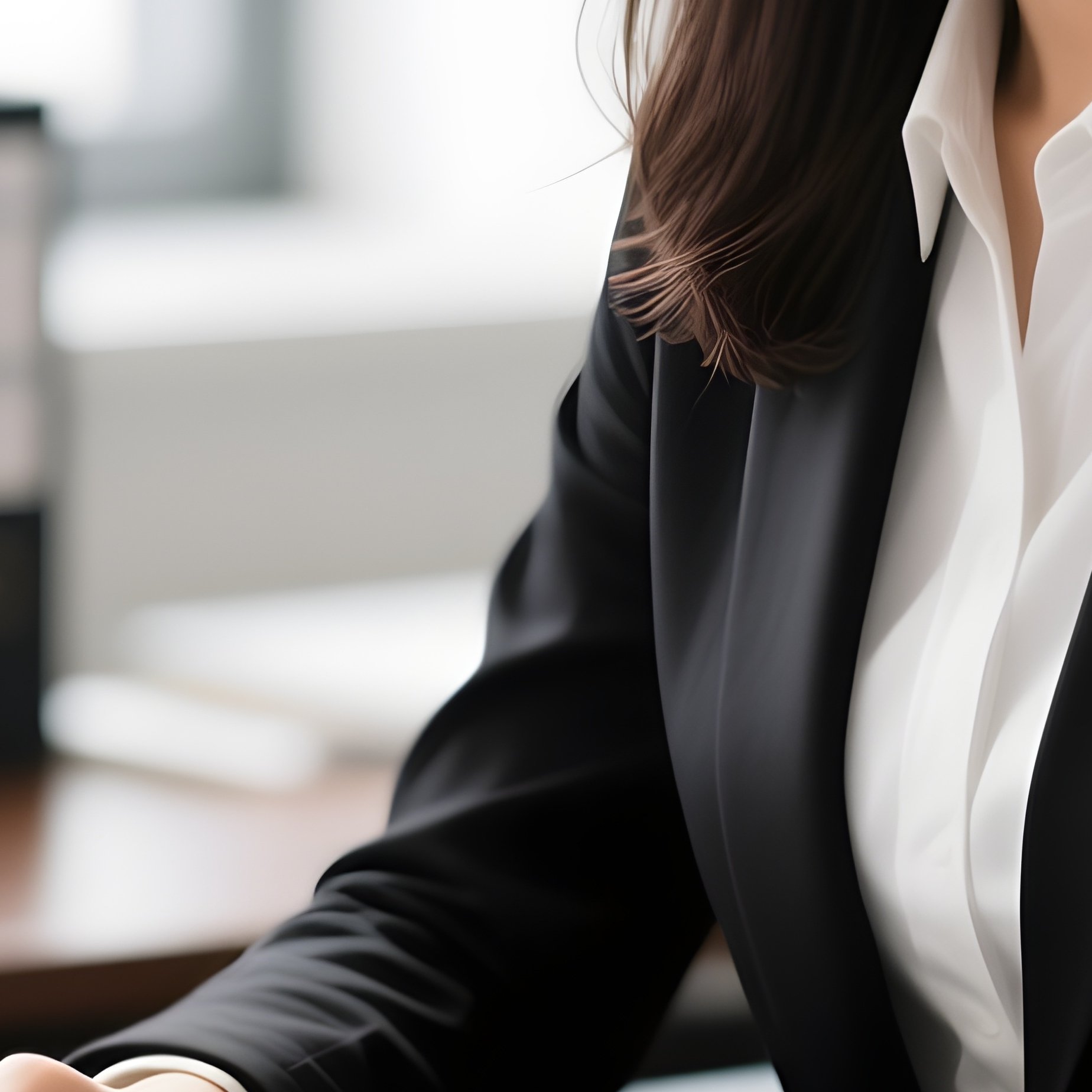 Businesswoman Working On Laptop - Full Resolution Quality Preview