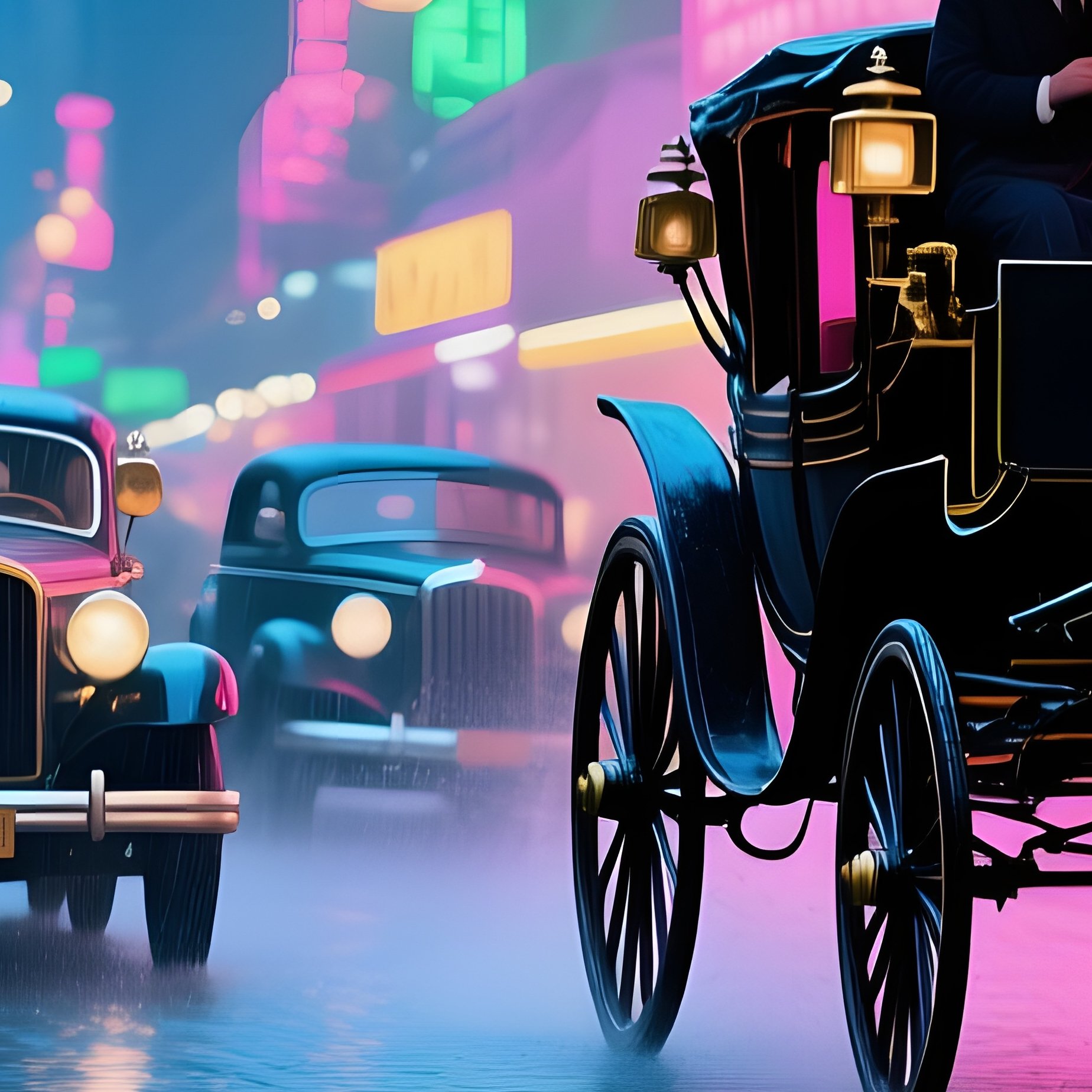 Bustling 1920S New York Street Scene - Full Resolution Quality Preview