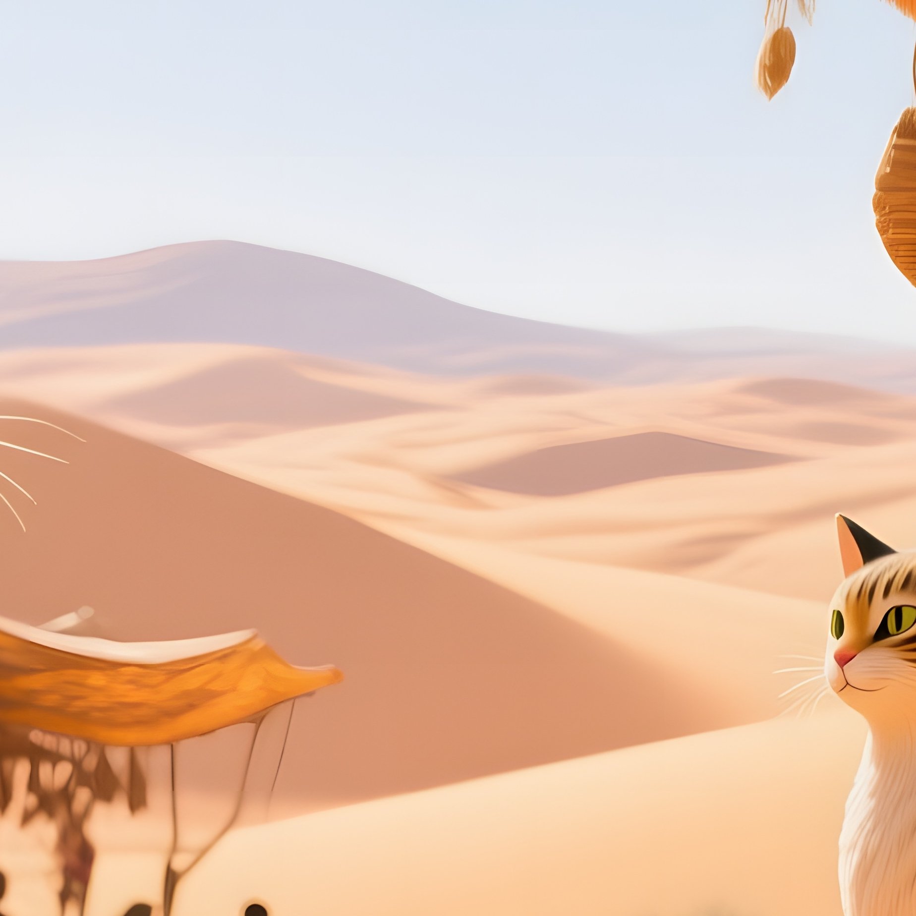 Bustling Desert Oasis Market - Full Resolution Quality Preview