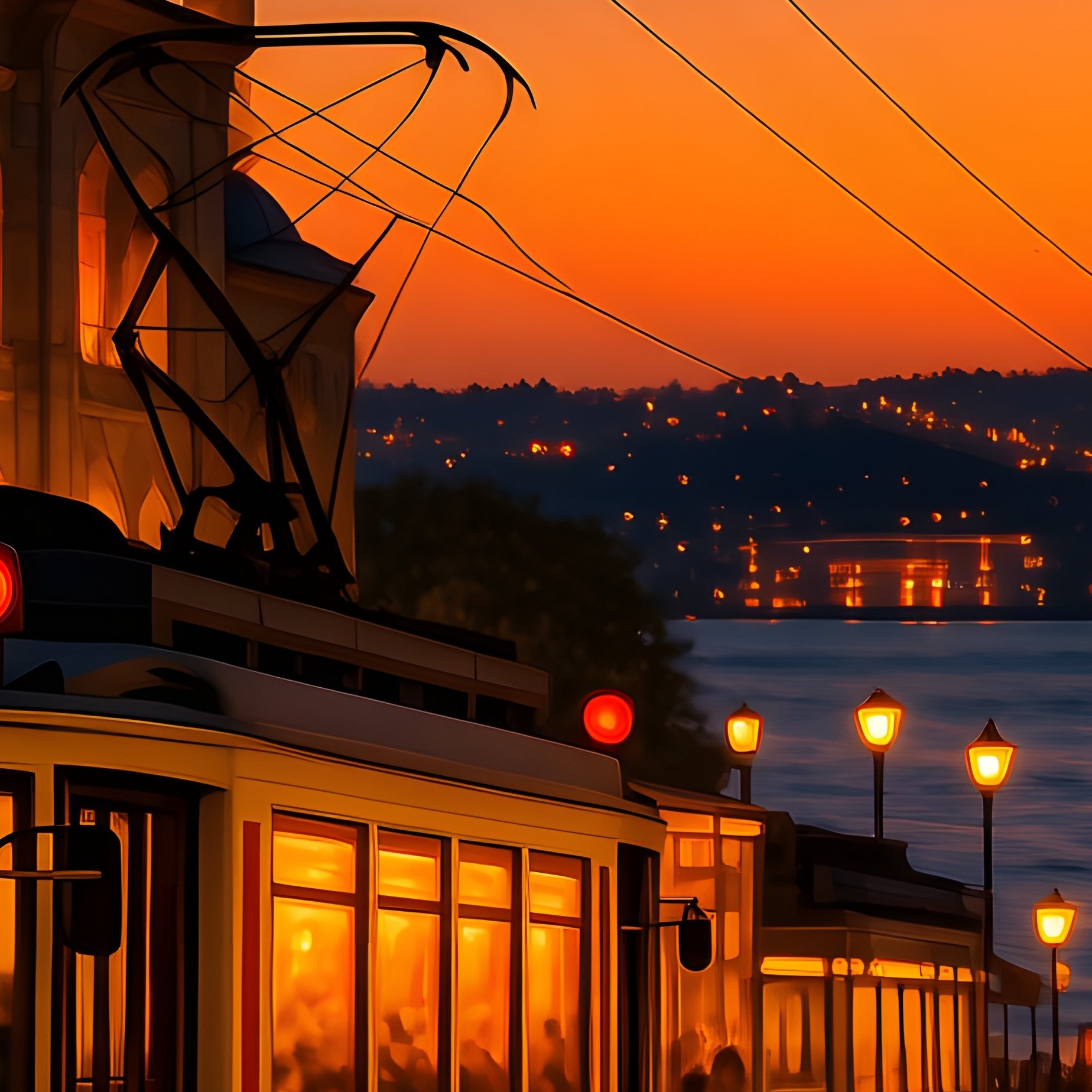 Bustling Street Old Istanbul Dusk - Full Resolution Quality Preview