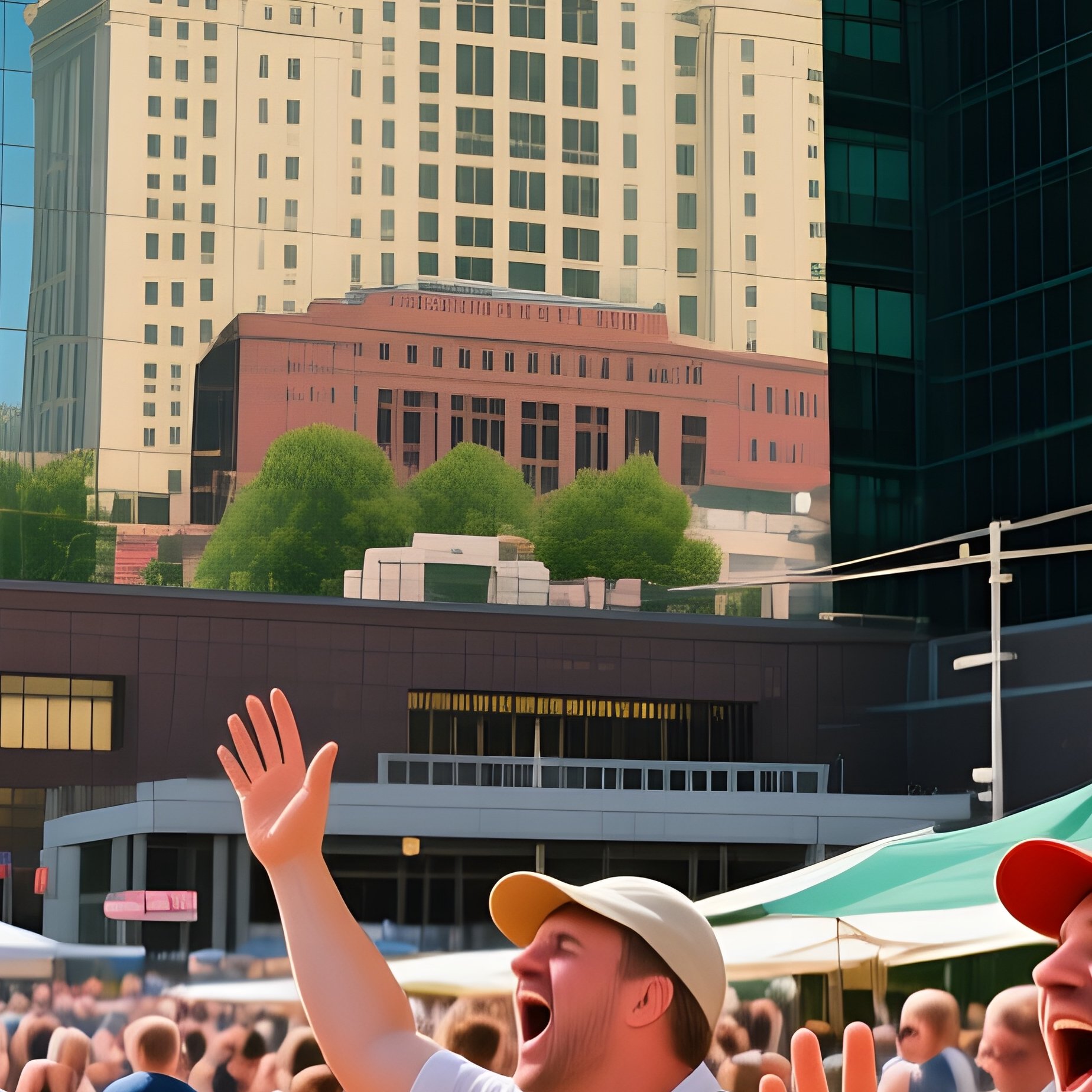 Bustling Summer Market At Kotelnicheskaya Embankment - Full Resolution Quality Preview
