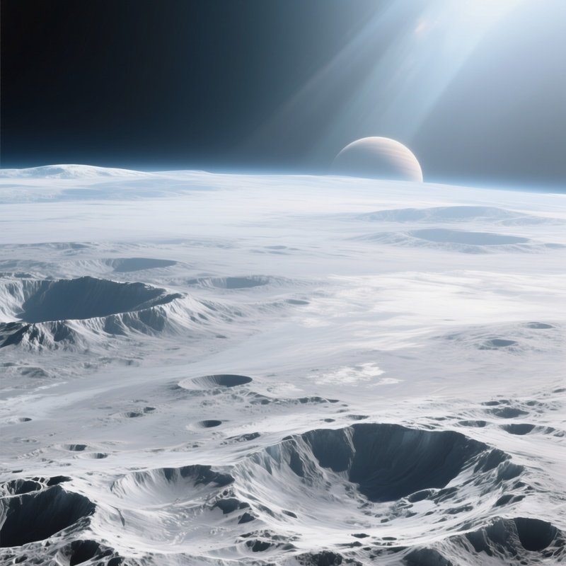 Callisto Cratered Plains Under Distant Sunlight