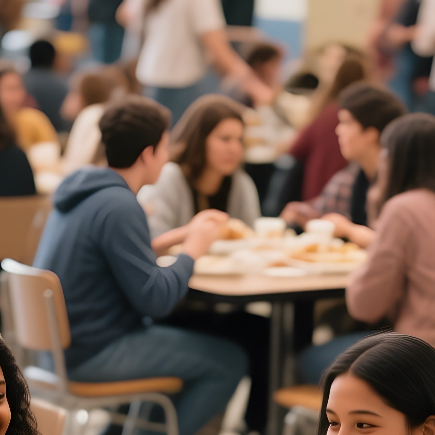 Campus Cafe Lunch Scene - Full Resolution Quality Preview