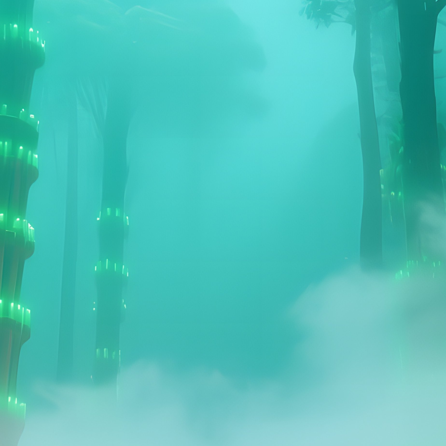 Candlestick Forest Abstract 3D Landscape - Full Resolution Quality Preview
