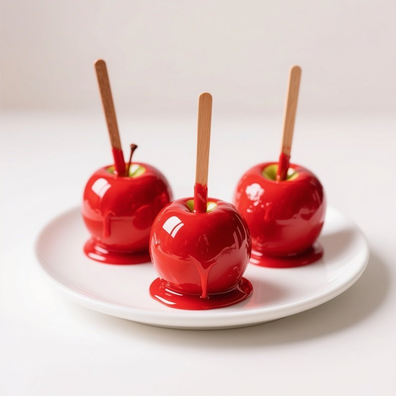 Candy Apples On A Plate Candy Apples Dessert
