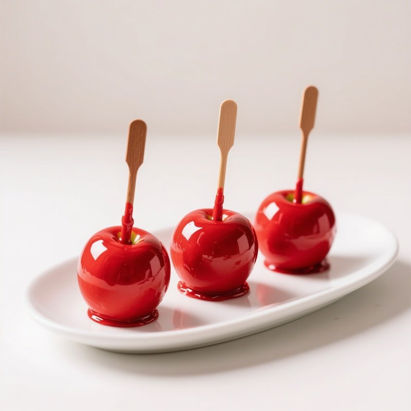 Candy Apples On A Plate Candy Apples Dessert